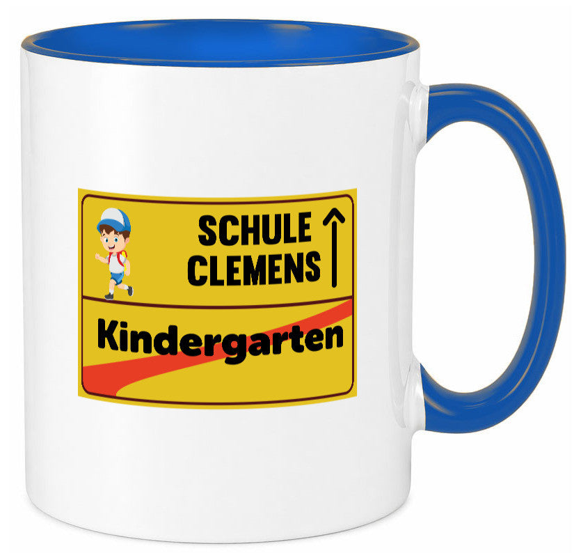 Bye Kindergarten | Schule Clemens Geschenkidee Humor Tasse