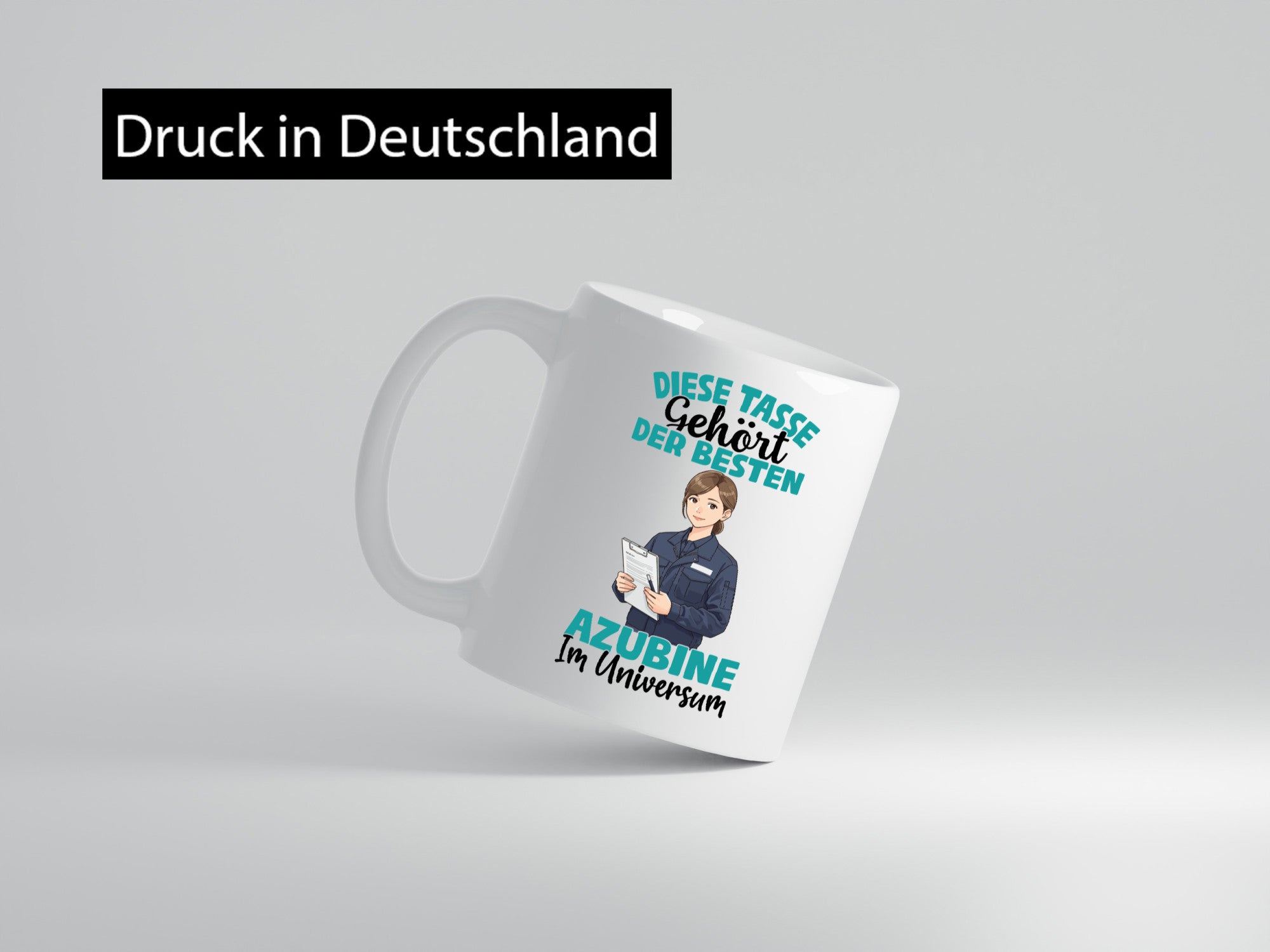 Im Universum: Azubine | Ausbildung Lehre Lehrling Geschenkidee Humor Tasse