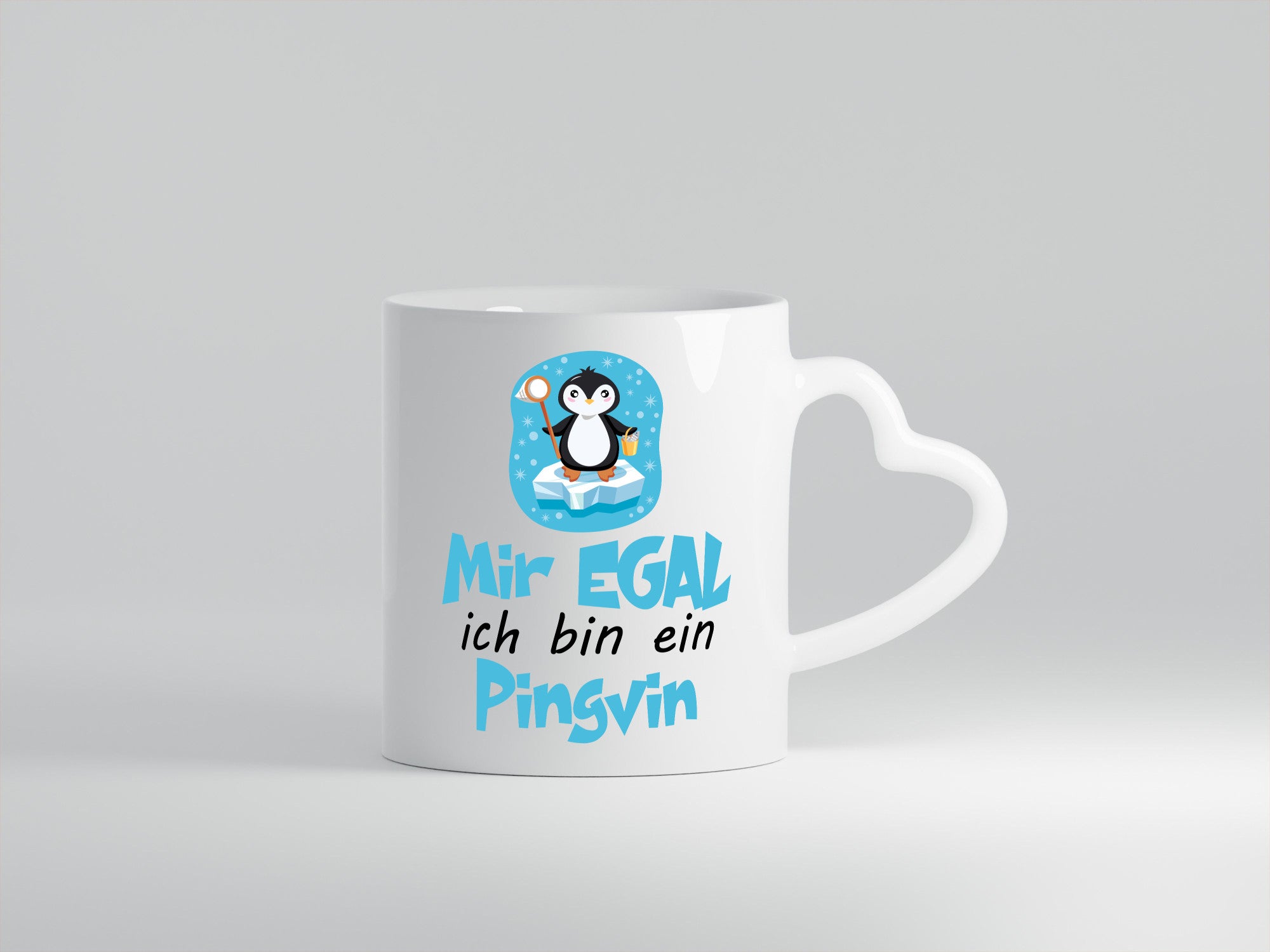 mir egal ich bin ein Pinguin | Humor Geschenkidee Tasse