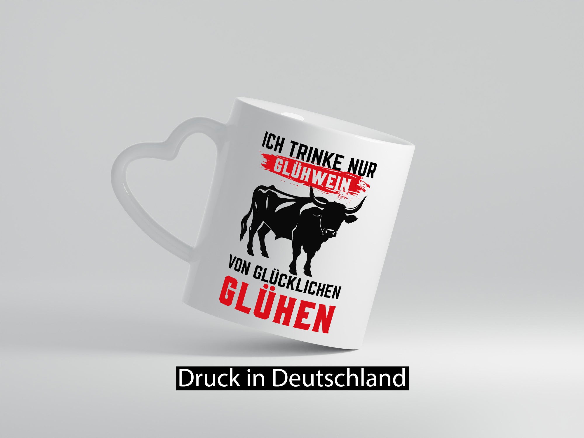 Ich trinke nur Glühwein | Glühen Farmer Humor Geschenkidee Tasse