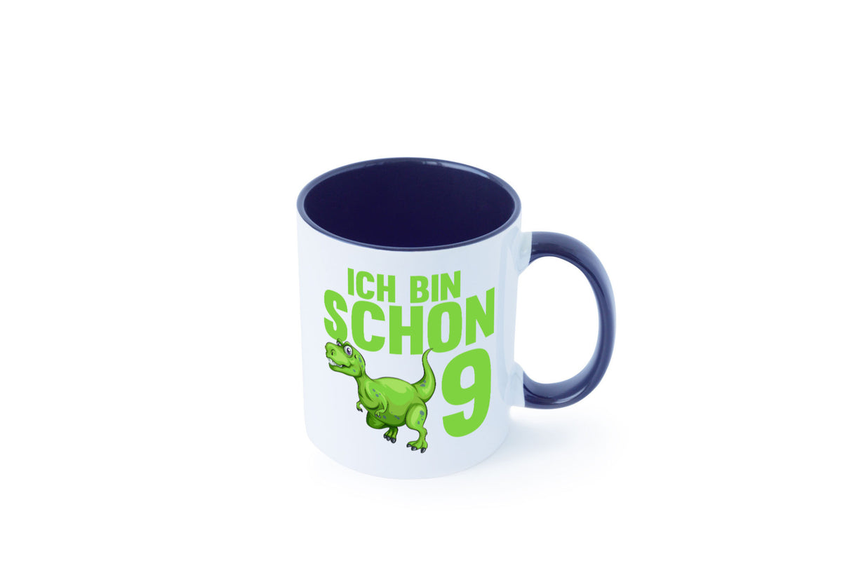 9. Geburtstag | 9 Jahre Dino Dinosaurier Geschenkidee Humor Tasse