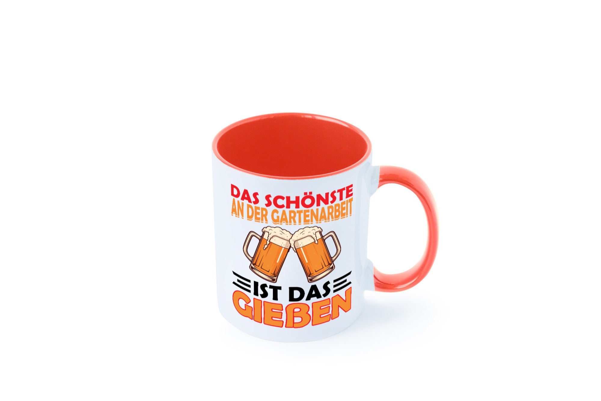 Das schönste an gartenarbeit ist Gießen | Biertrinker Geschenkidee Arbeit