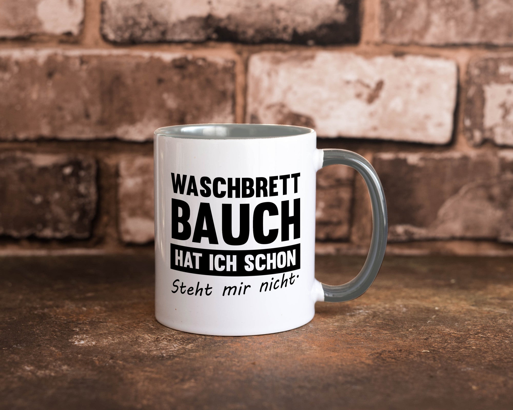 Waschbrettbauch steht mir nicht | Sixpack Gym lustiger Spruch Geschenk Humor