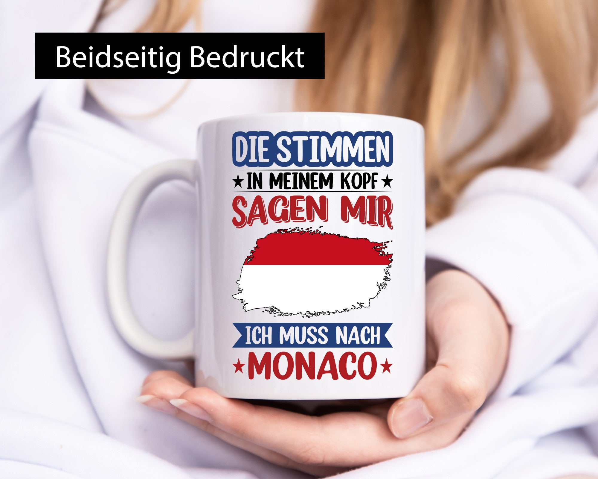 Monaco | Urlaub Stimmen in meinem Kopf Traumland Geschenk Humor Geschenkidee
