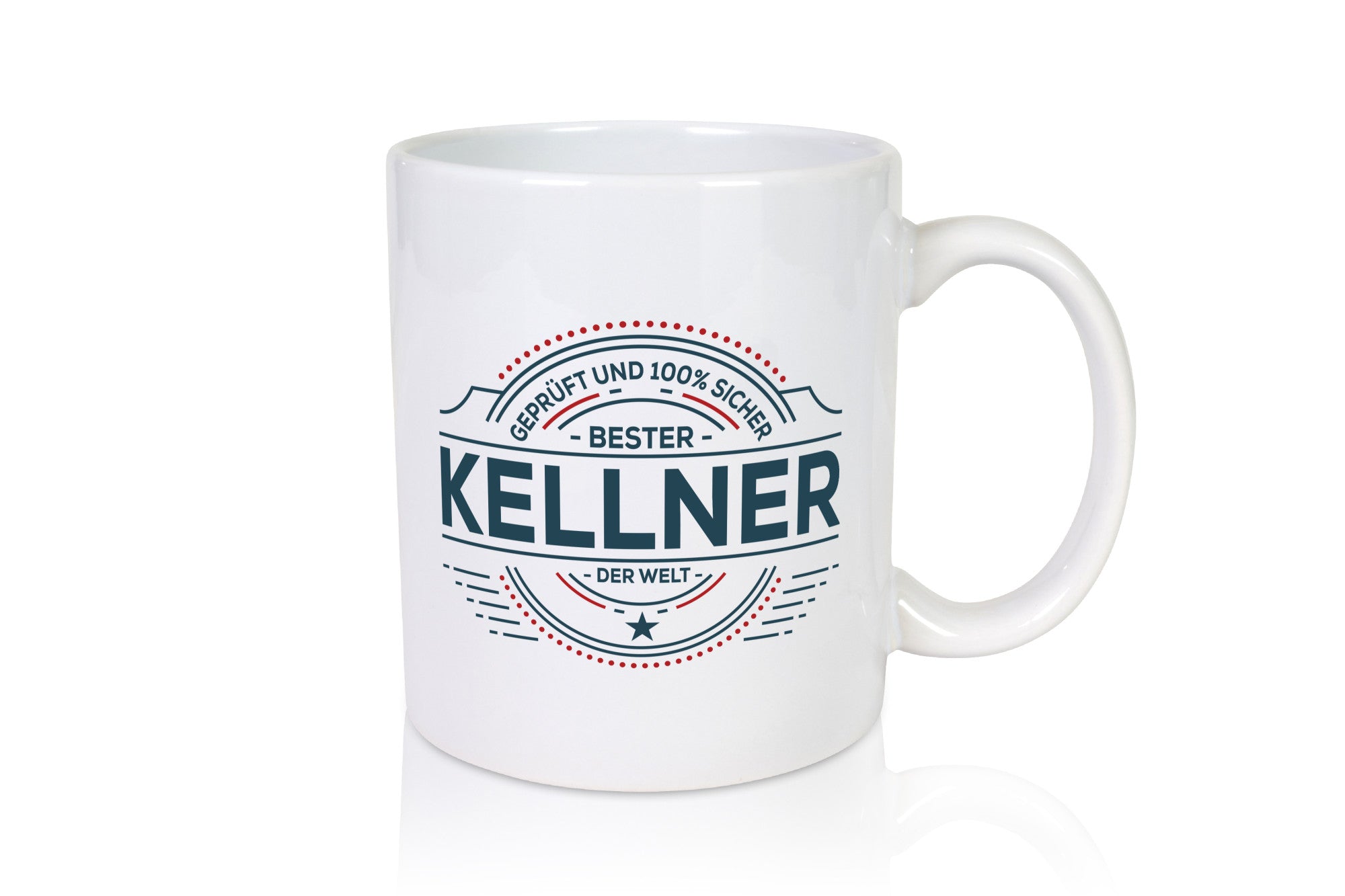Geprüft und sicher: Kellner | kellnern Bedienung Geschenk Humor Geschenkidee
