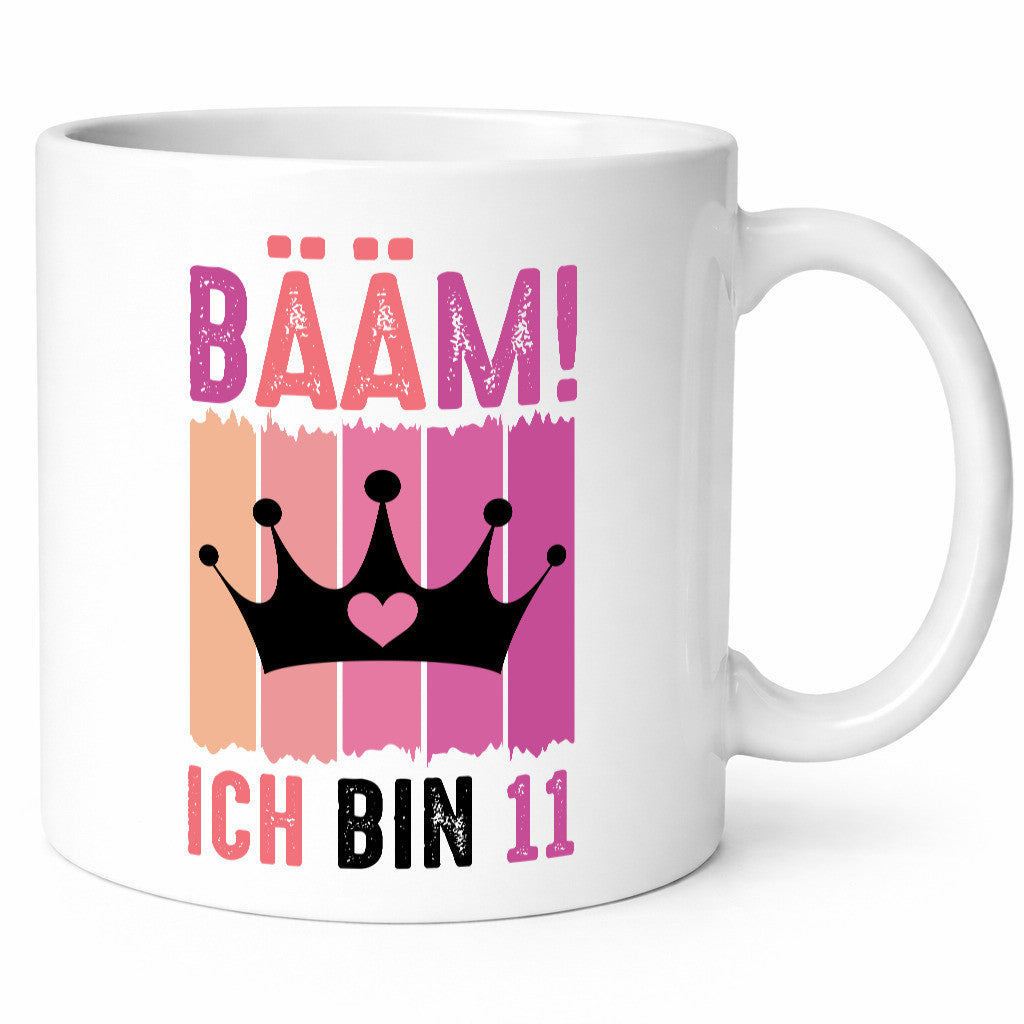 11. Geburtstag | 11 Jahre Bääm ich bin Krone Humor Geschenkidee Tasse