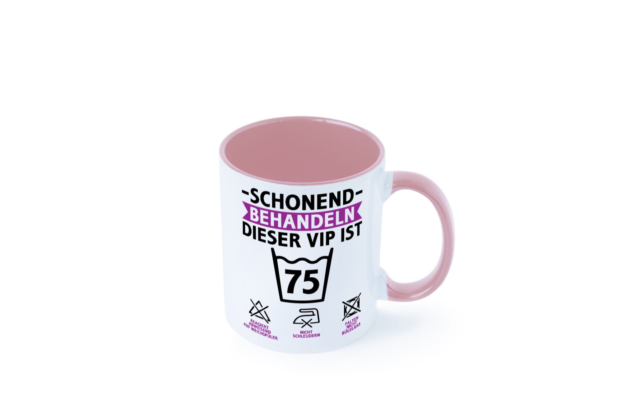 75 Geburtstag | schonend behandeln Jahre v2 lustiger Spruch Geschenk