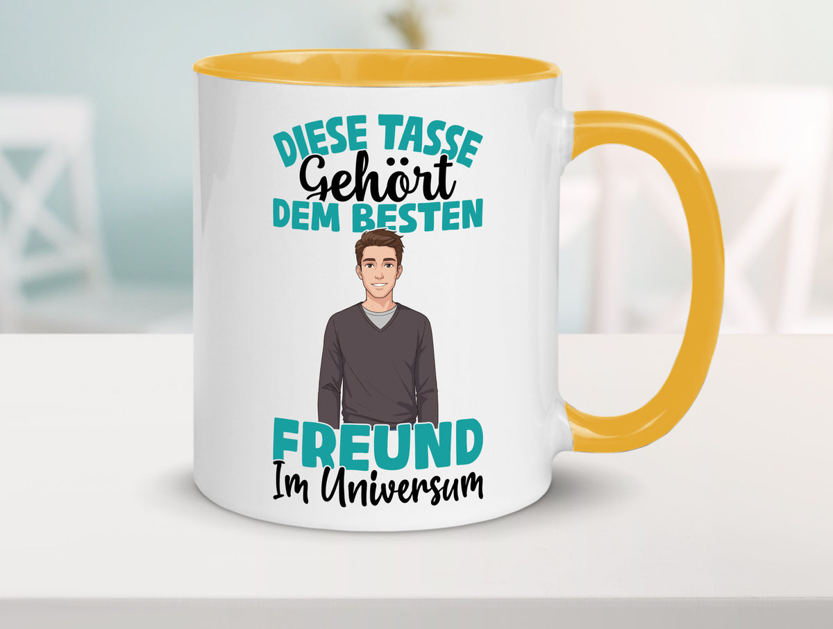 Im Universum: Freund | Beziehung Partner Liebe Geschenk Humor Geschenkidee Tasse