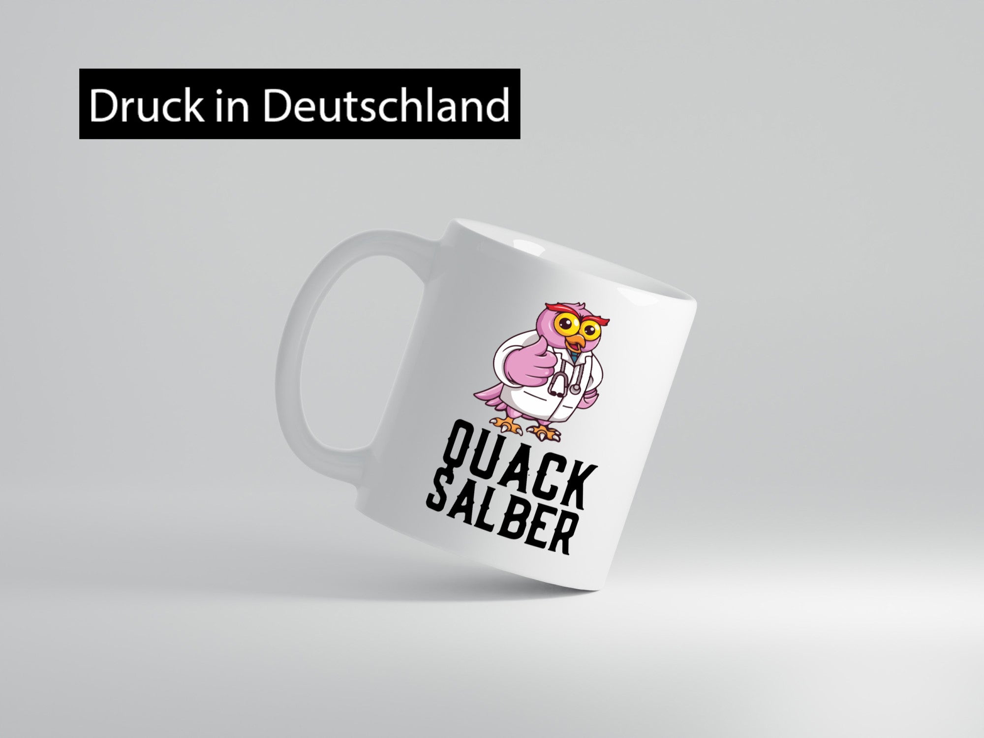 Quacksalber | witzige Ente Comic Arzt Ärztin lustiger Spruch Geschenk Humor