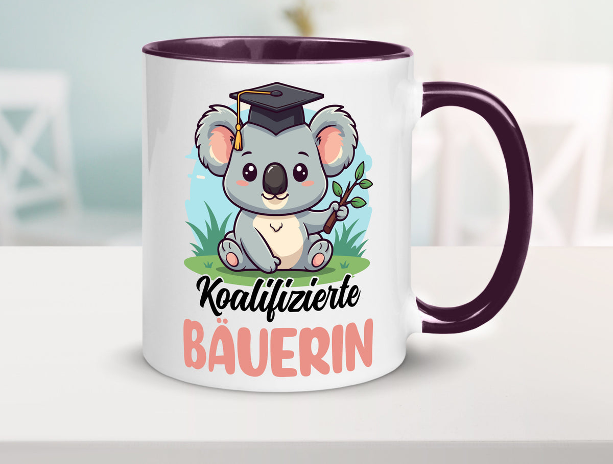 Koalifizierte Bäuerin | Bauernhof Landwirtschaft lustiger Spruch Geschenk Humor Tasse
