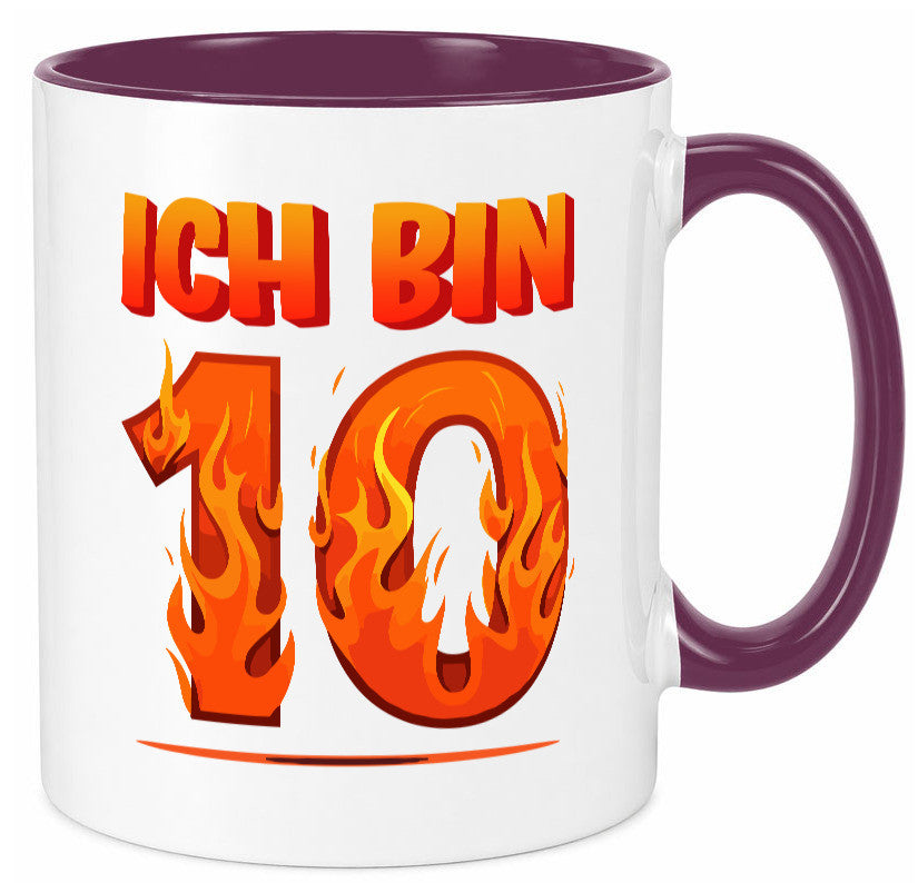 10. Geburtstag | 10 Jahre Drache lustiger Spruch Geschenk Geschenkidee Tasse