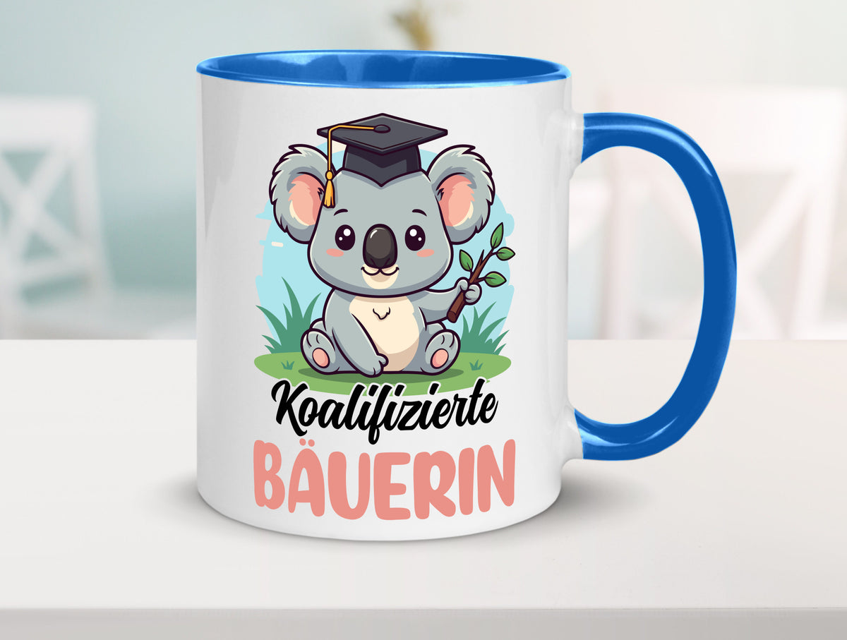 Koalifizierte Bäuerin | Bauernhof Landwirtschaft lustiger Spruch Geschenk Humor Tasse