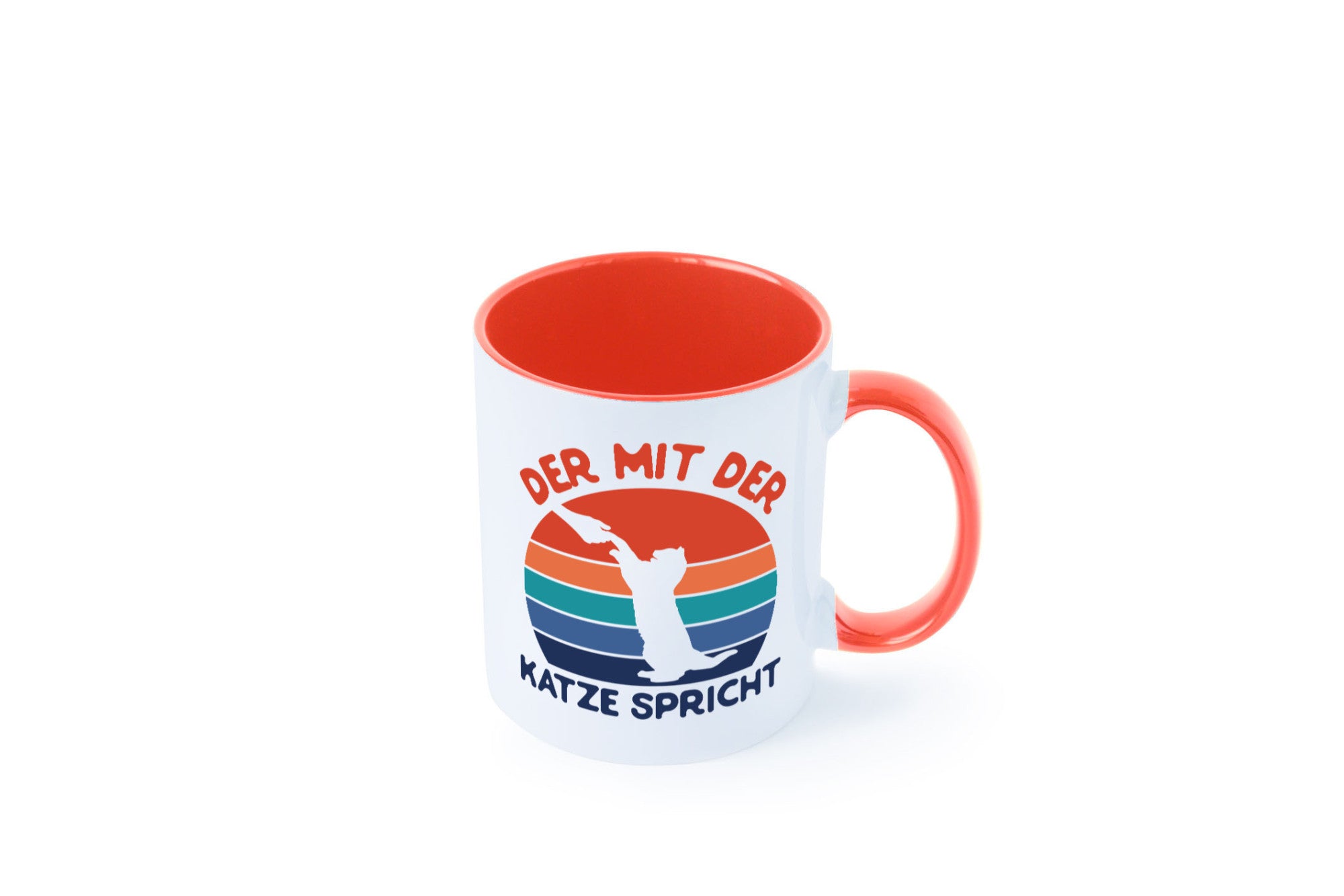 Der mit Katze Spricht | Katzenliebhaber Humor Tierliebhaber Geschenkidee Tasse