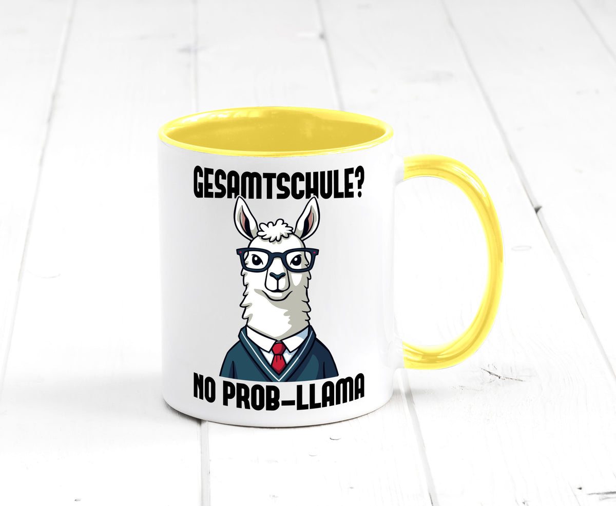 Gesammtschule | no prob-llama Einschuldung Humor Geschenkidee Tasse