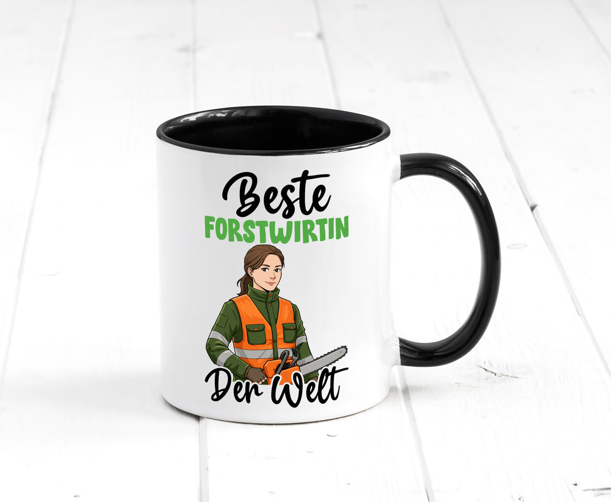Beste Forstwirtin | Forst Wirtin v2 lustig Humor Geschenkidee Geschenk Tasse