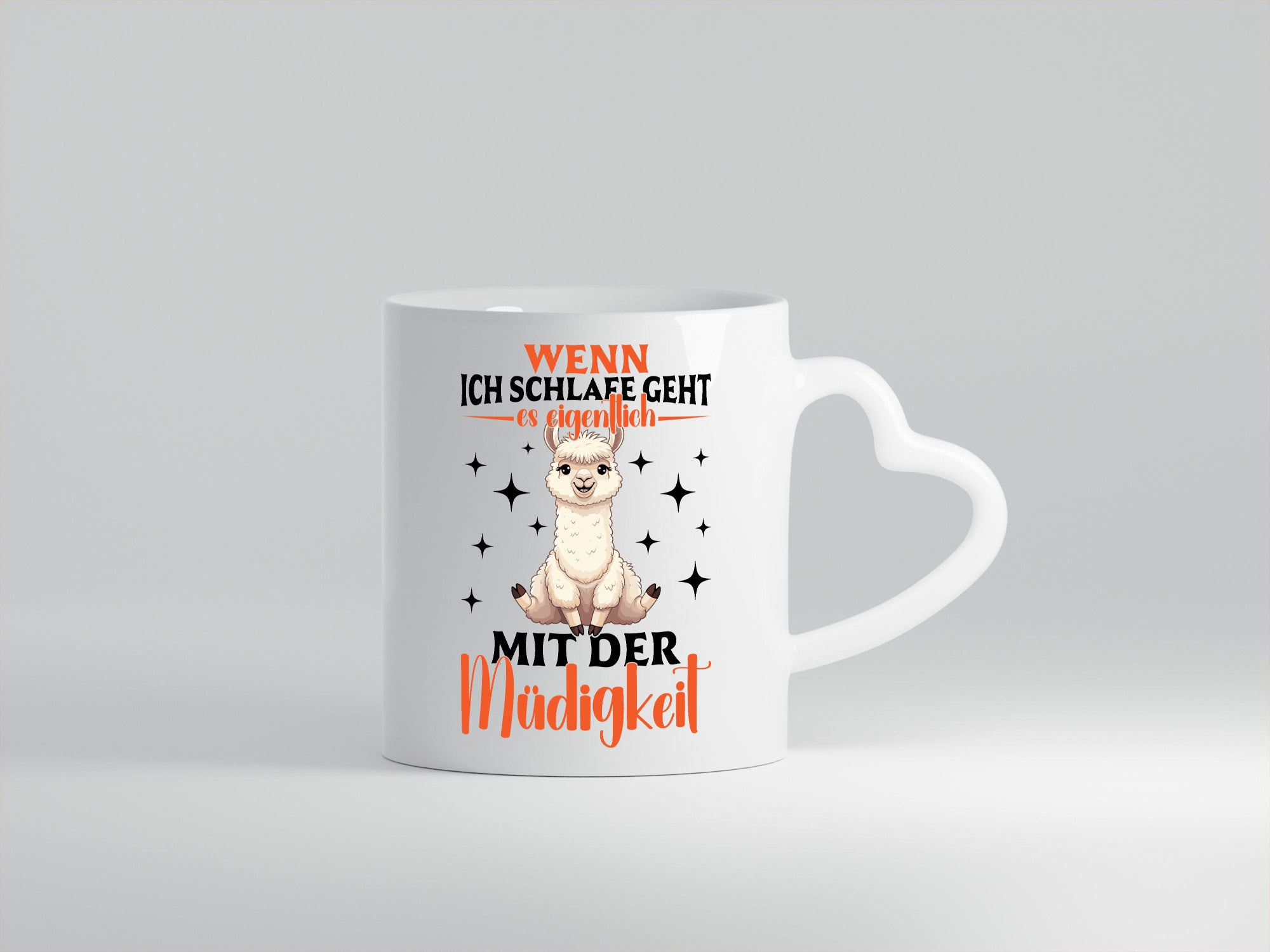 Wenn ich schlafe dann geht es | Lama Alpaka lustiger Spruch Geschenk Humor
