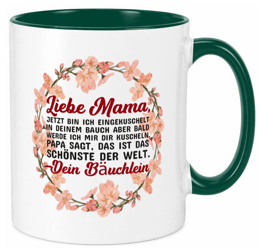 Liebe Mama | Schwangerschaft Tasse Baby süß Humor Familie Geschenkidee