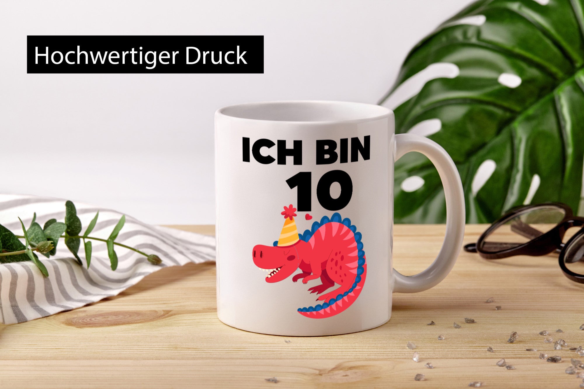 10. Geburtstag | Dino Dinosaurier 10 Jahre lustiger Spruch Geschenk