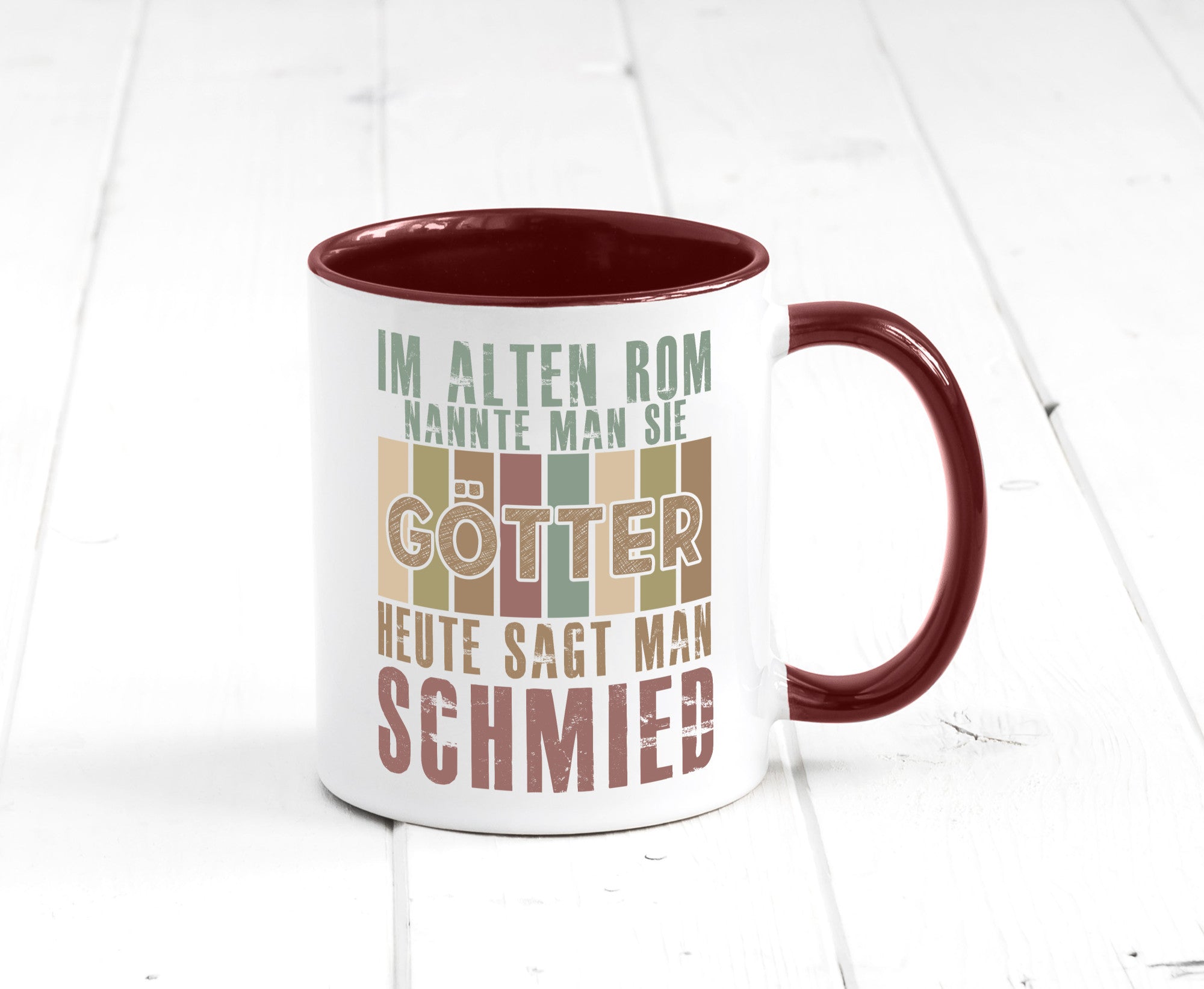 Heute sagt man: Schmied | schmieden lustig Humor Geschenkidee Geschenk Tasse