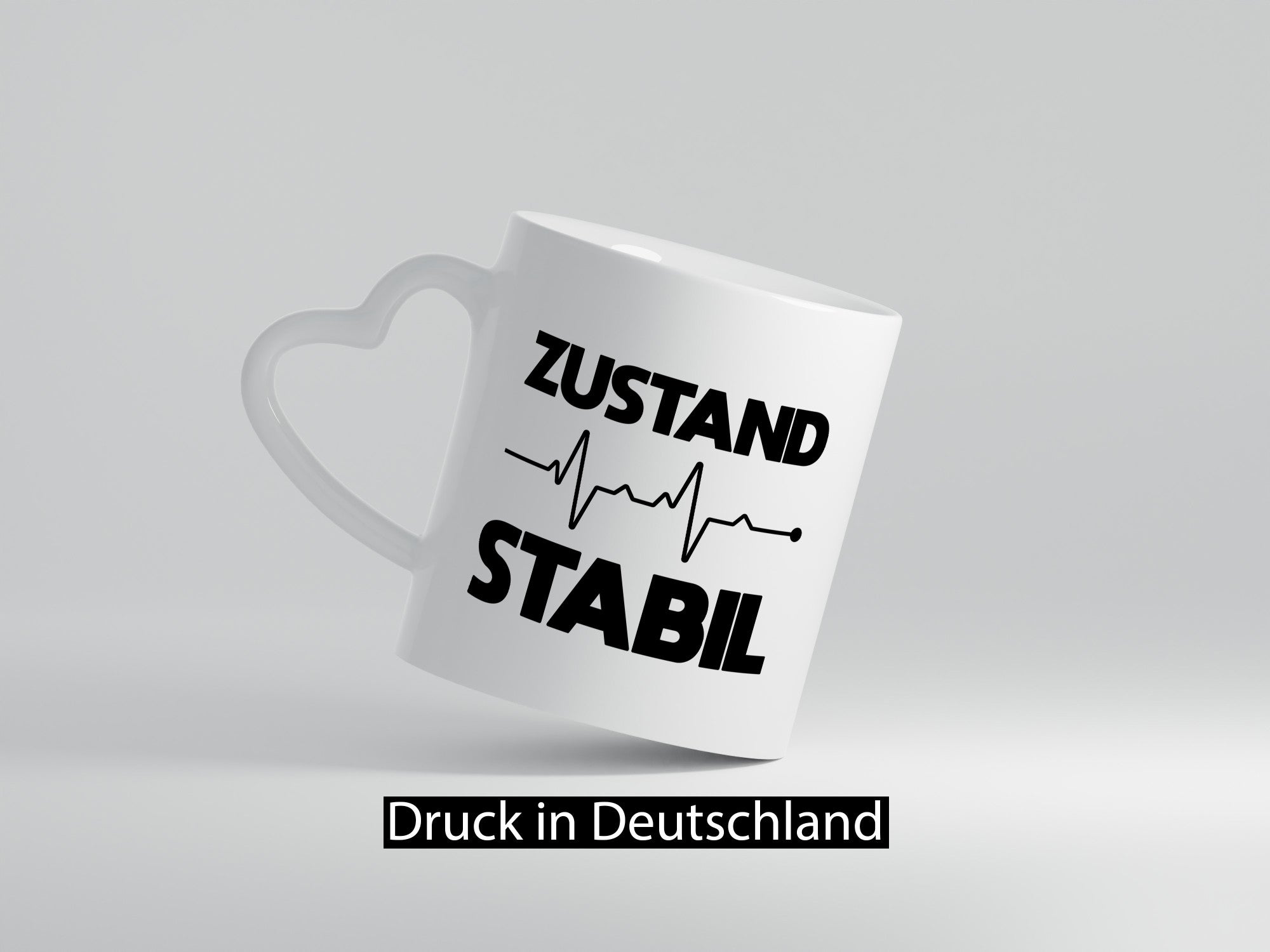 Zustand Stabil | Herzschlag Heartbeat lustiger Spruch Geschenk Humor