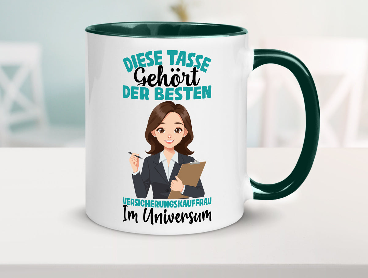 Im Universum: Versicherungskauffrau | Kauffrau lustig Humor Geschenkidee Tasse