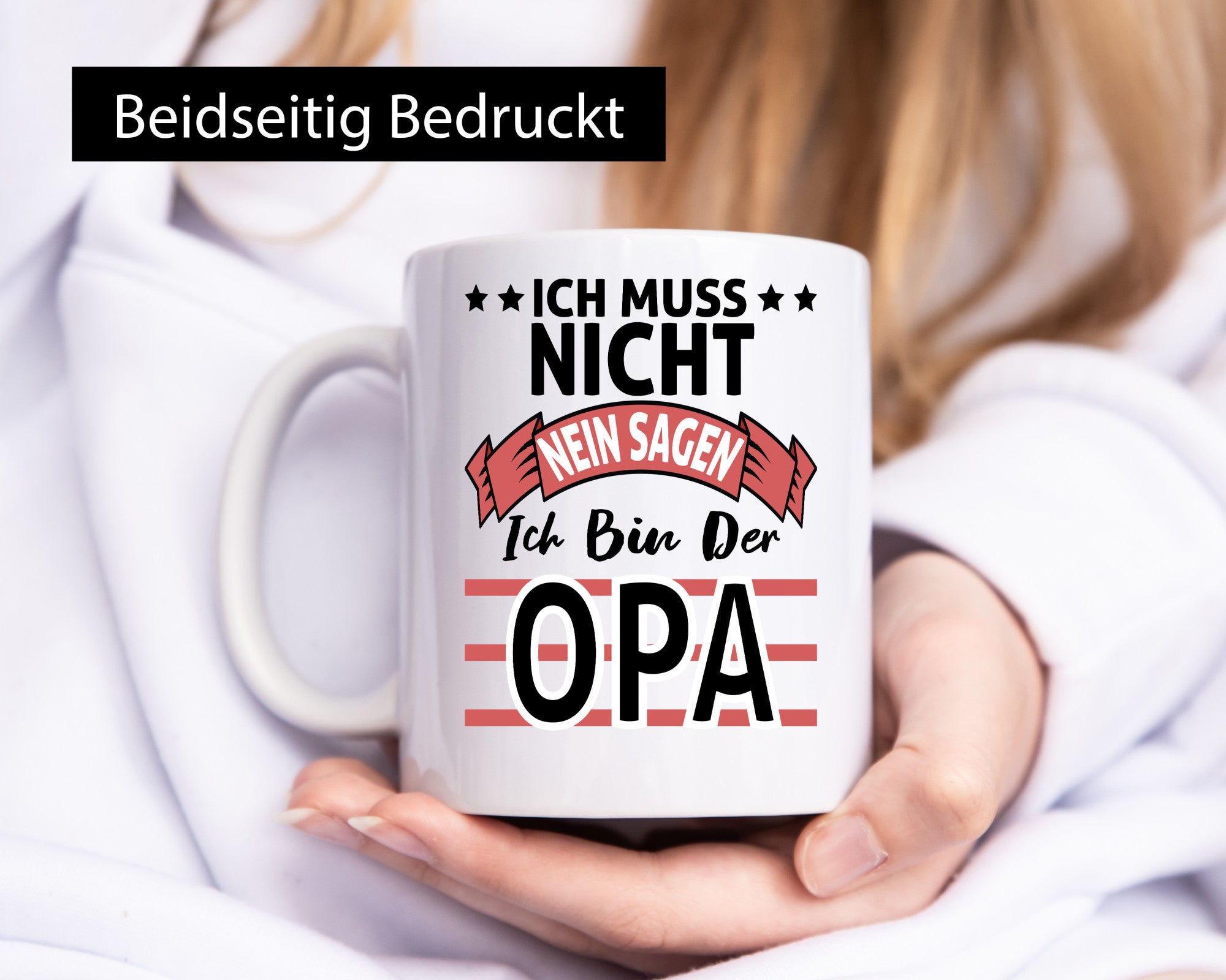 Ich muss nicht nein sagen bin der Opa | Großvater Geschenk Familie Geschenkidee