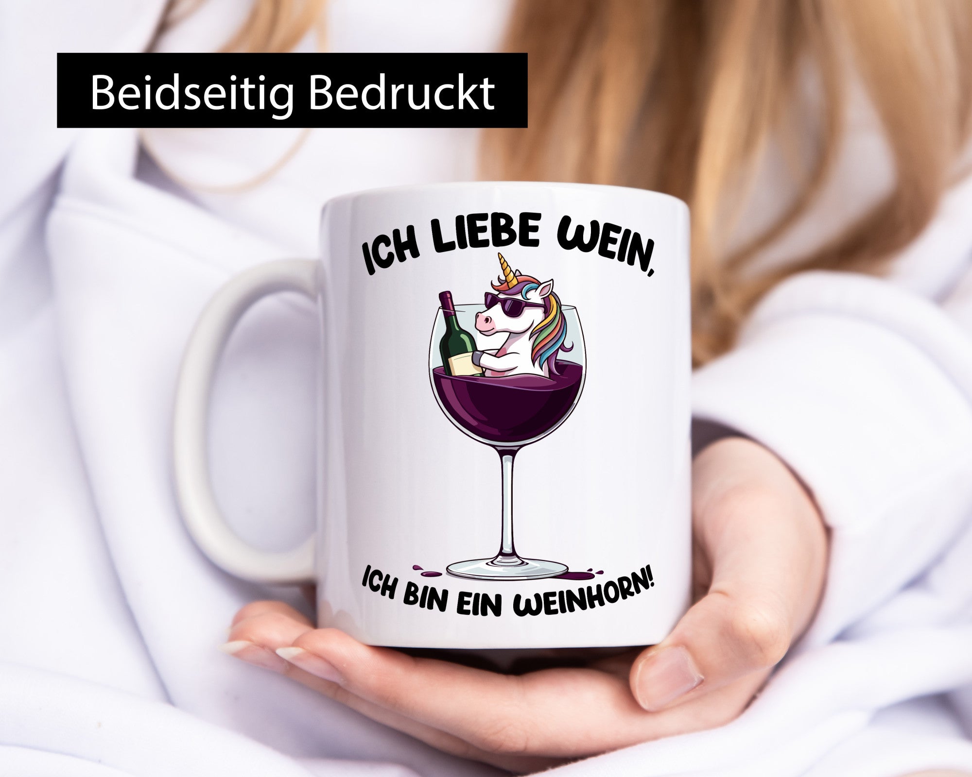 Ich bin ein Weinhorn | JGA Junggesellinnenabschied v2 lustig Humor Geschenkidee
