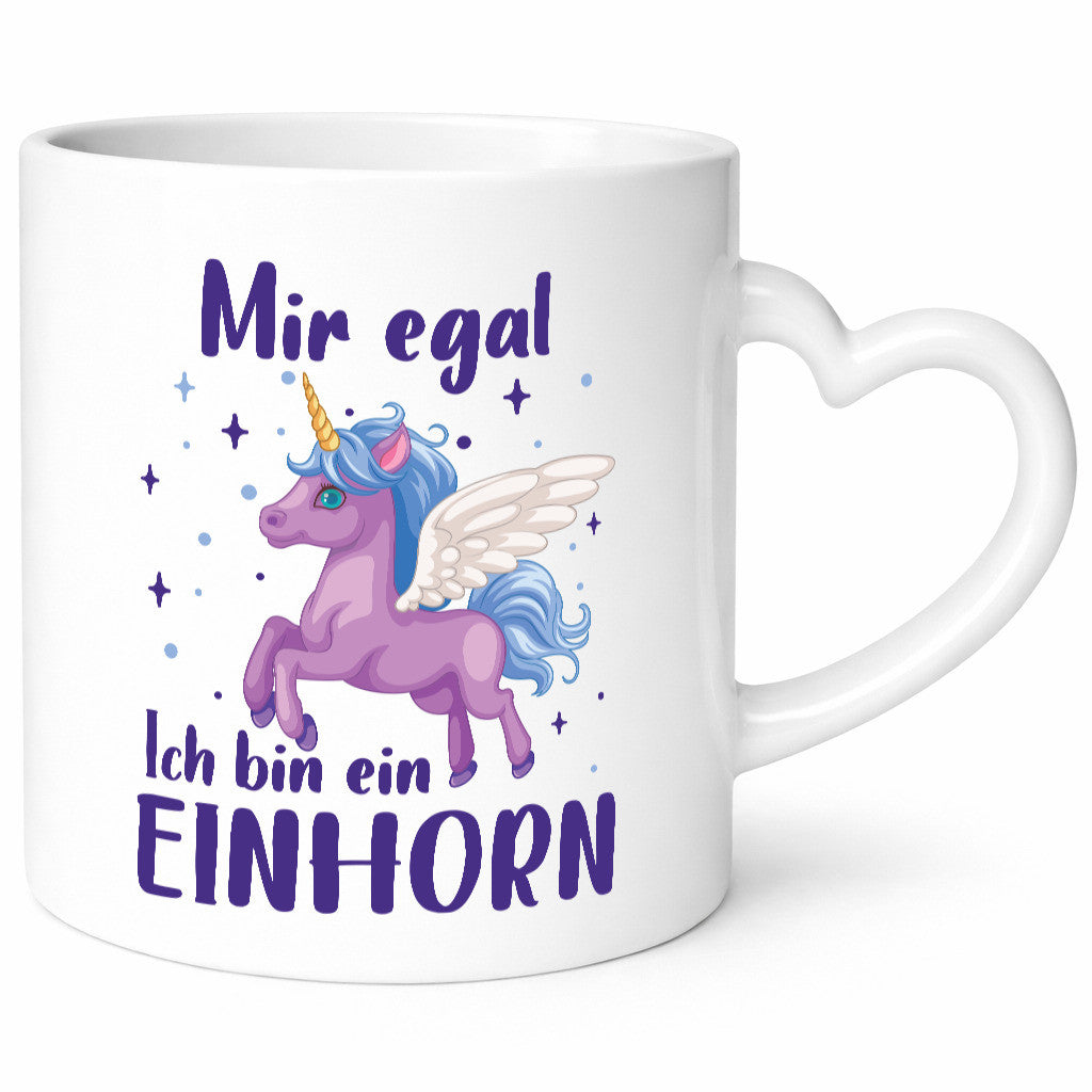 Mir egal, ich bin ein Einhorn | lustig Humor Geschenkidee Geschenk Tasse