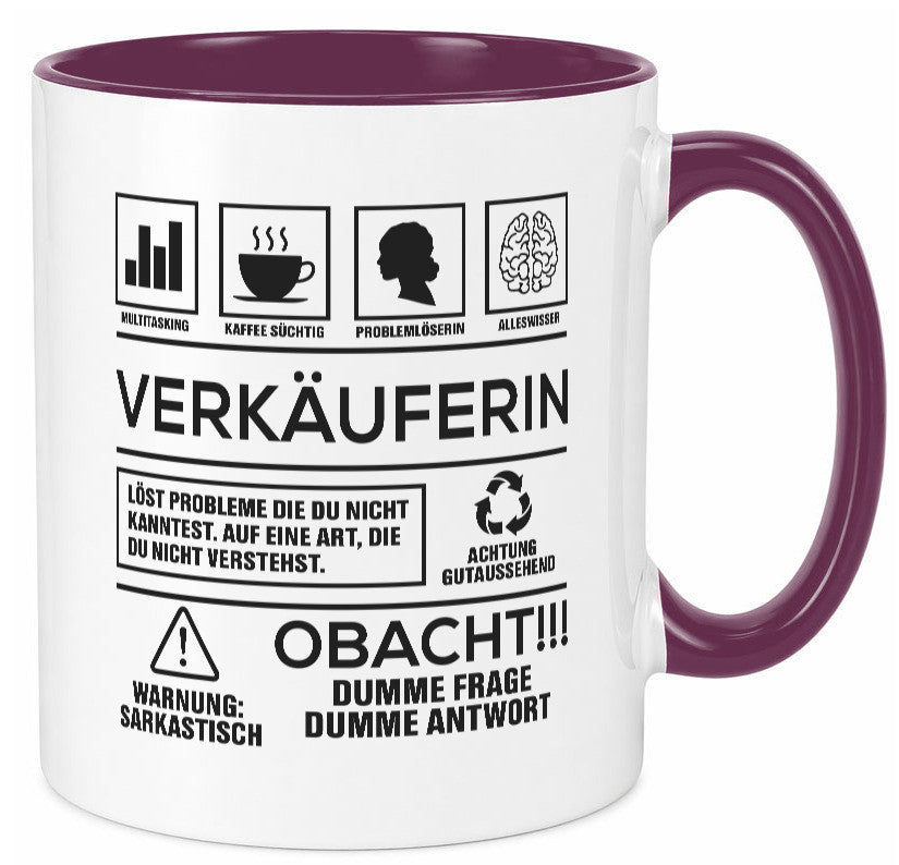 Achtung Probleme Verkäuferin| Kollegin | Verkaufsjob lustig Arbeit Kollegen