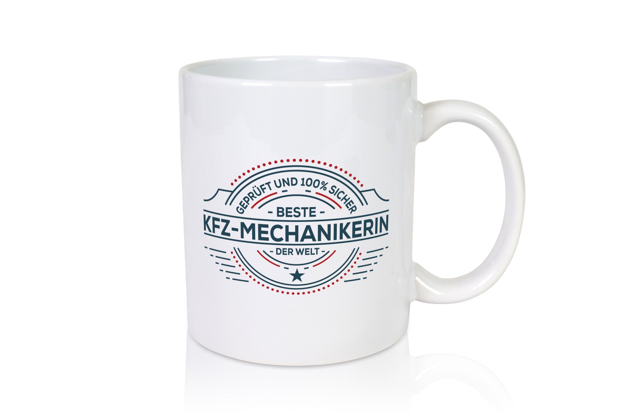 Geprüft und sicher: KFZ-Mechanikerin | Mechaniker lustig Humor Geschenkidee