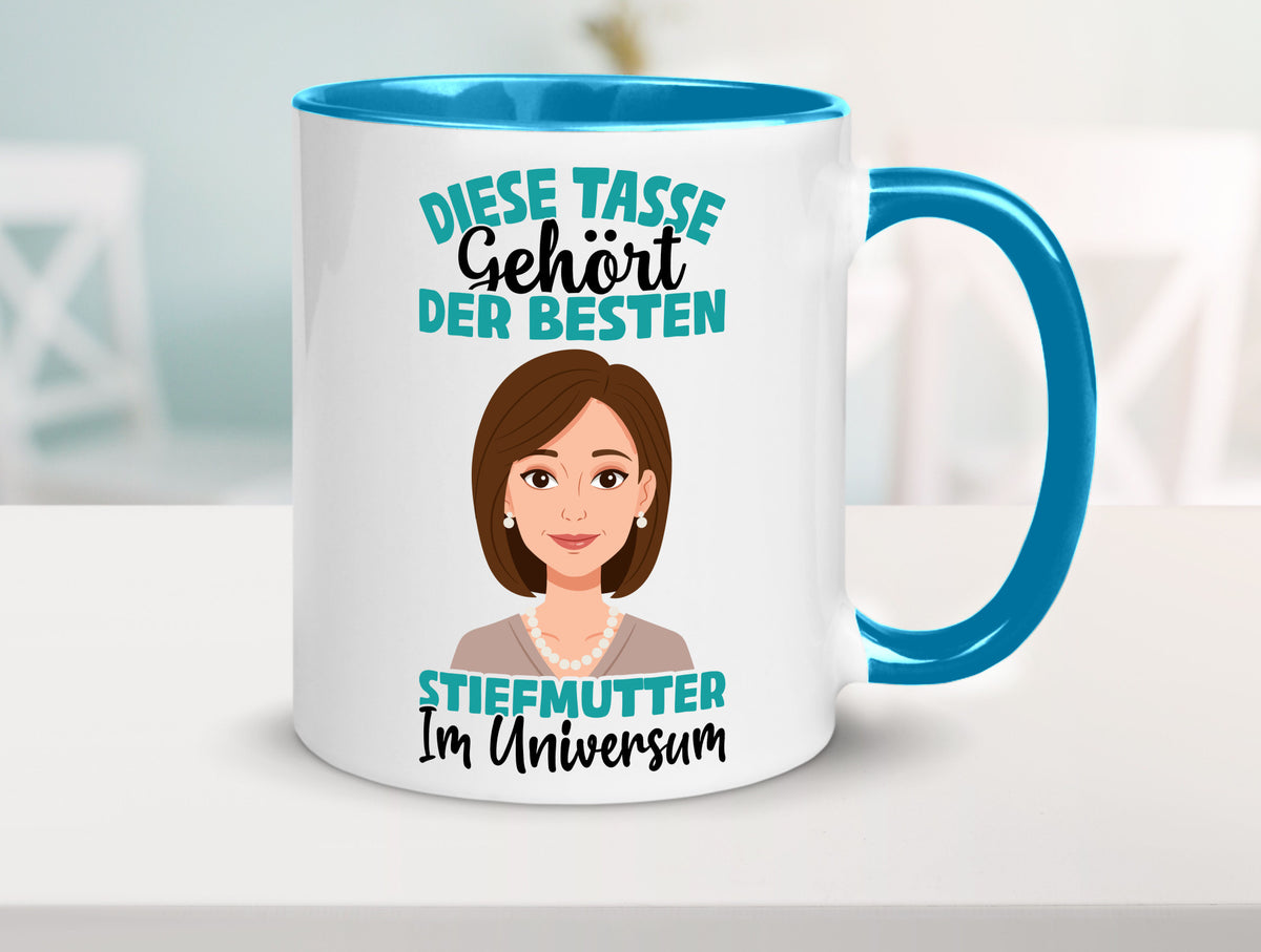 Im Universum: Stiefmutter | Stieftochter Beste Geschenk Familie Geschenkidee Tasse
