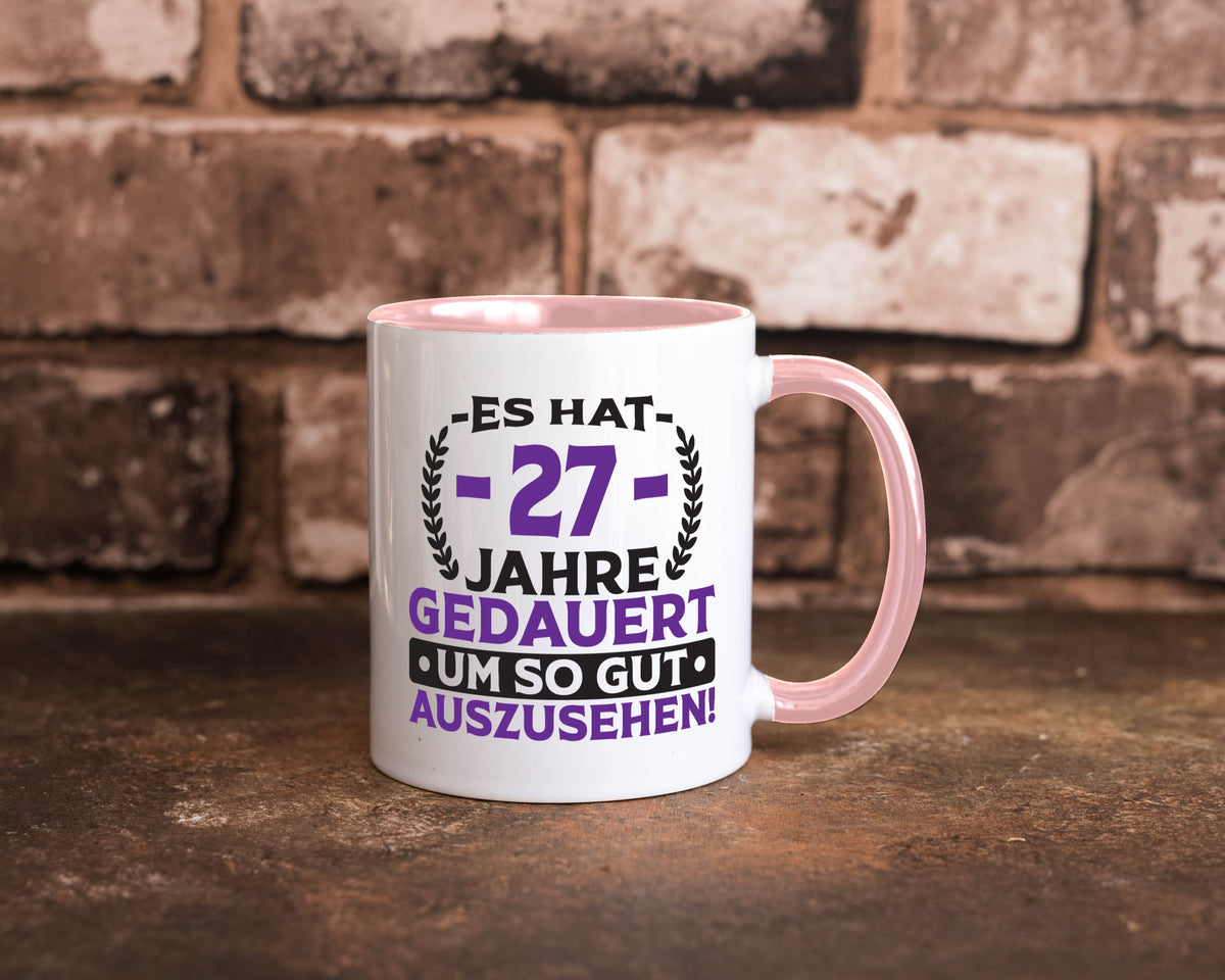 27 Jahre gedauert um so gut auszusehen | 27. Geburtstag v2 Geschenkidee Humor Tasse