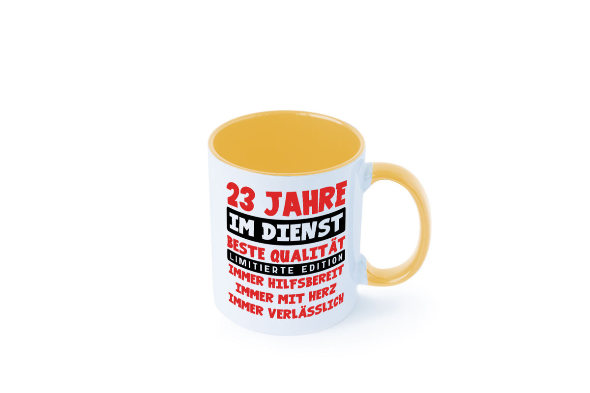 23 Jahre im Dienst | Jubiläum Arbeit v9 Humor Kollegen Büro Geschenkidee Tasse