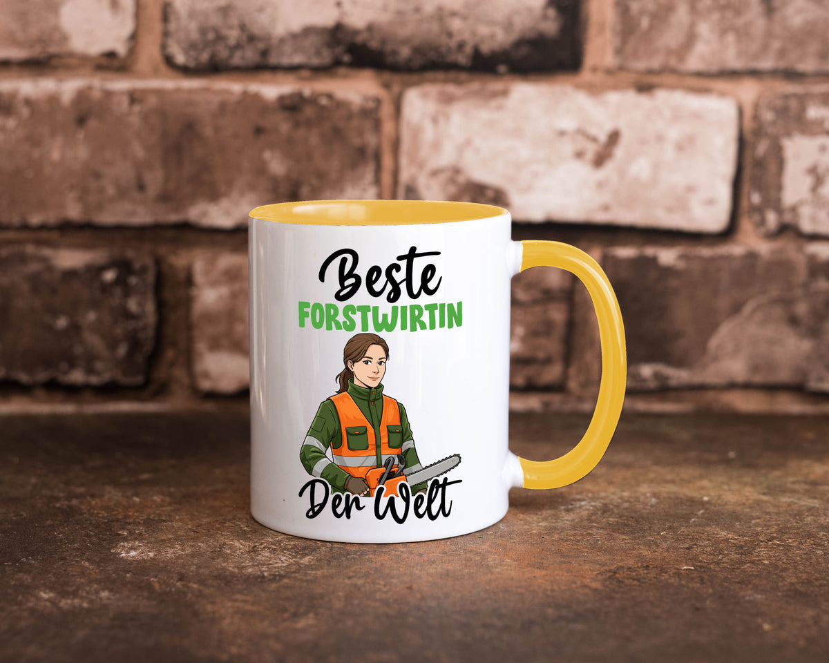 Beste Forstwirtin | Forst Wirtin v2 lustig Humor Geschenkidee Geschenk Tasse