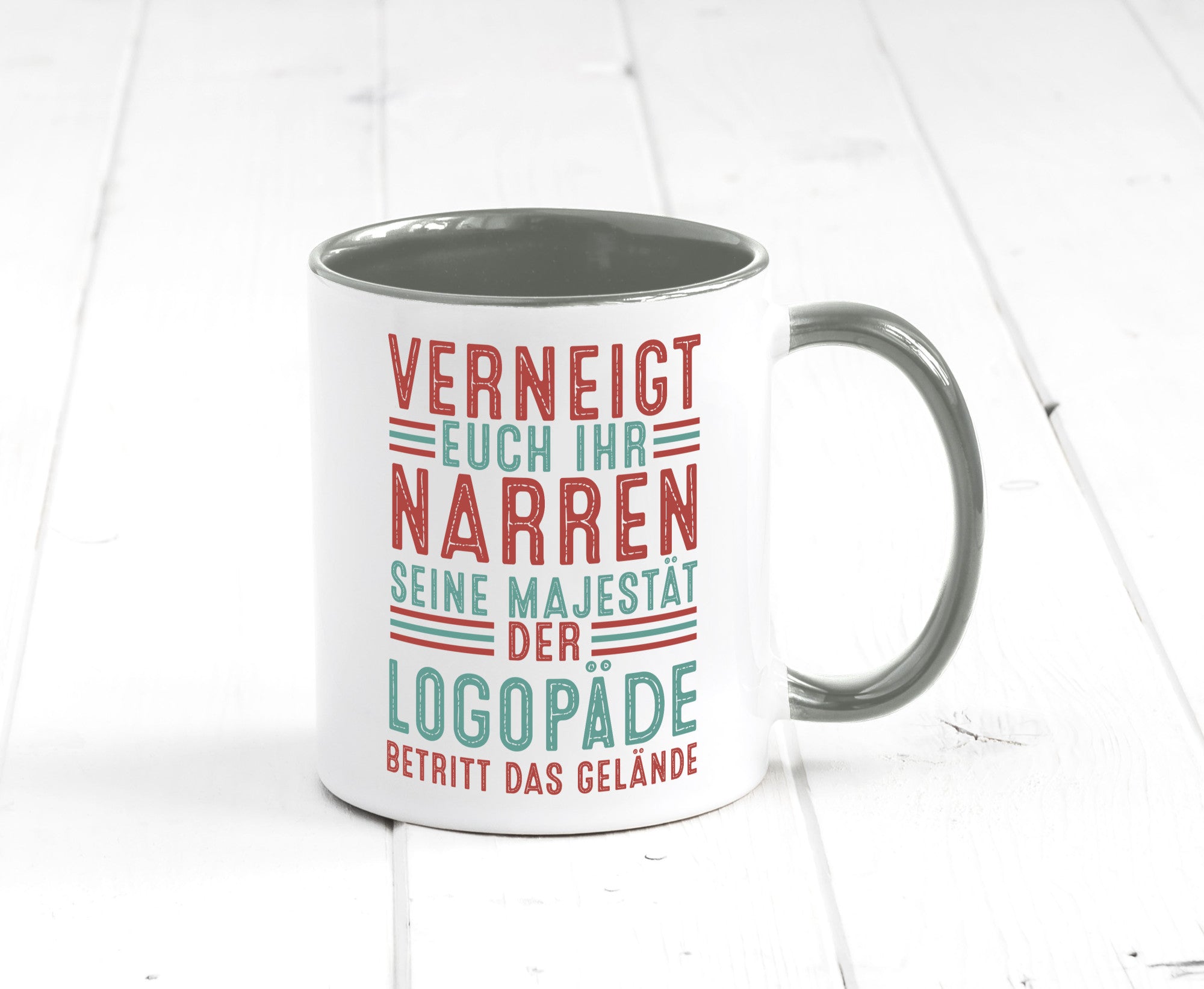 Verneigt euch: Logopäde | Sprachtherapie Geschenkidee Humor Tasse