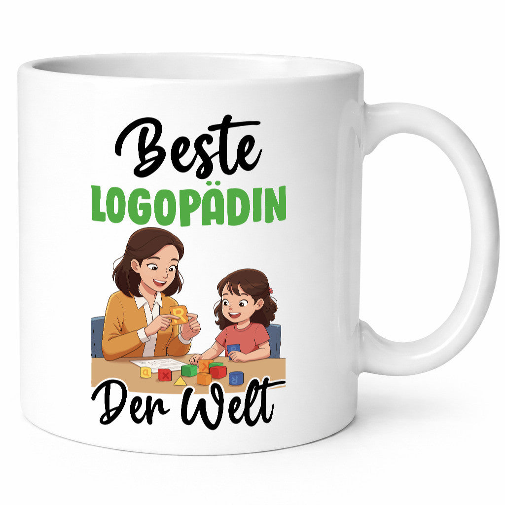 Beste Logopädin | Sprachtherapie v2 Humor Geschenkidee Tasse
