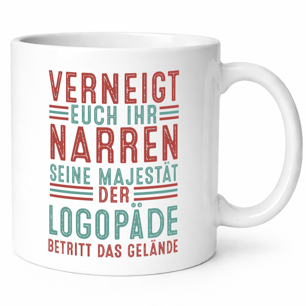Verneigt euch: Logopäde | Sprachtherapie Geschenkidee Humor Tasse
