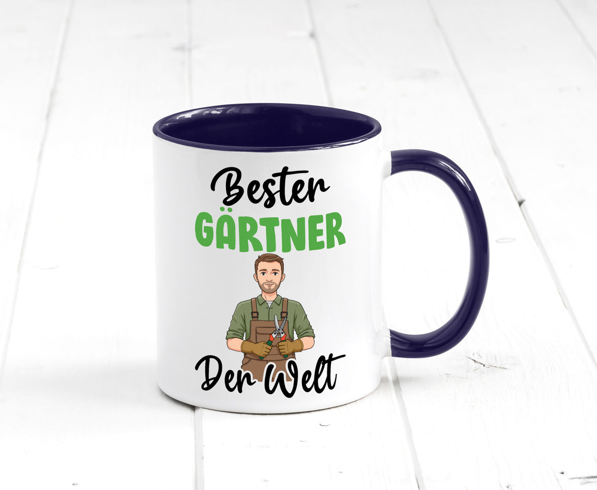 Bester Gärtner | Gartenbau v2 Geschenk Humor Geschenkidee lustiger Spruch Tasse