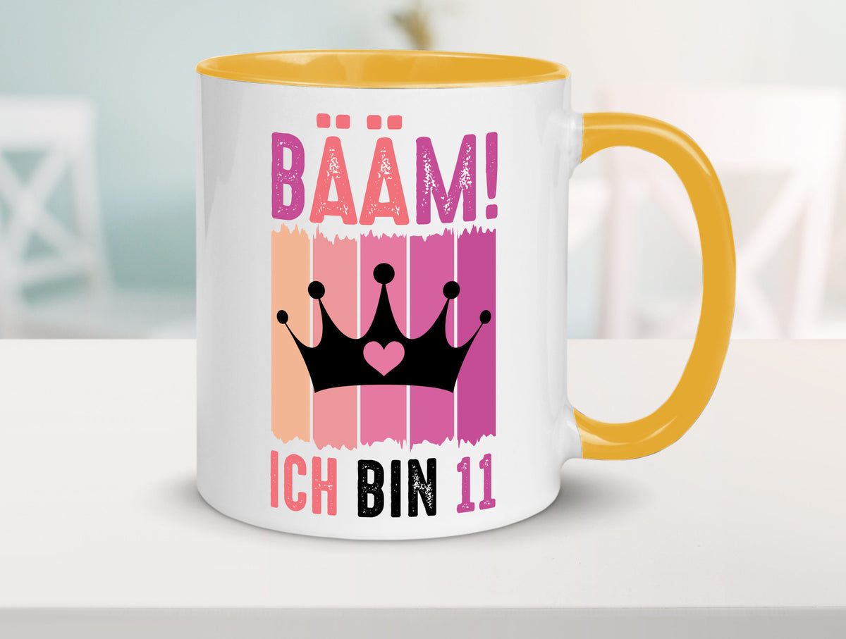 11. Geburtstag | 11 Jahre Bääm ich bin Krone Humor Geschenkidee Tasse