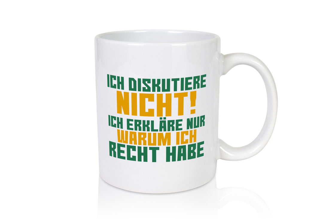 Ich diskutiere nicht | lustiger Spruch Sarkasmus Geschenk Tierliebhaber Humor