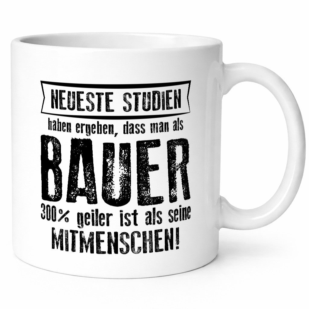 Neuste Studien: Bauer | Bauernhof Landwirtschaft Humor Geschenkidee Tasse