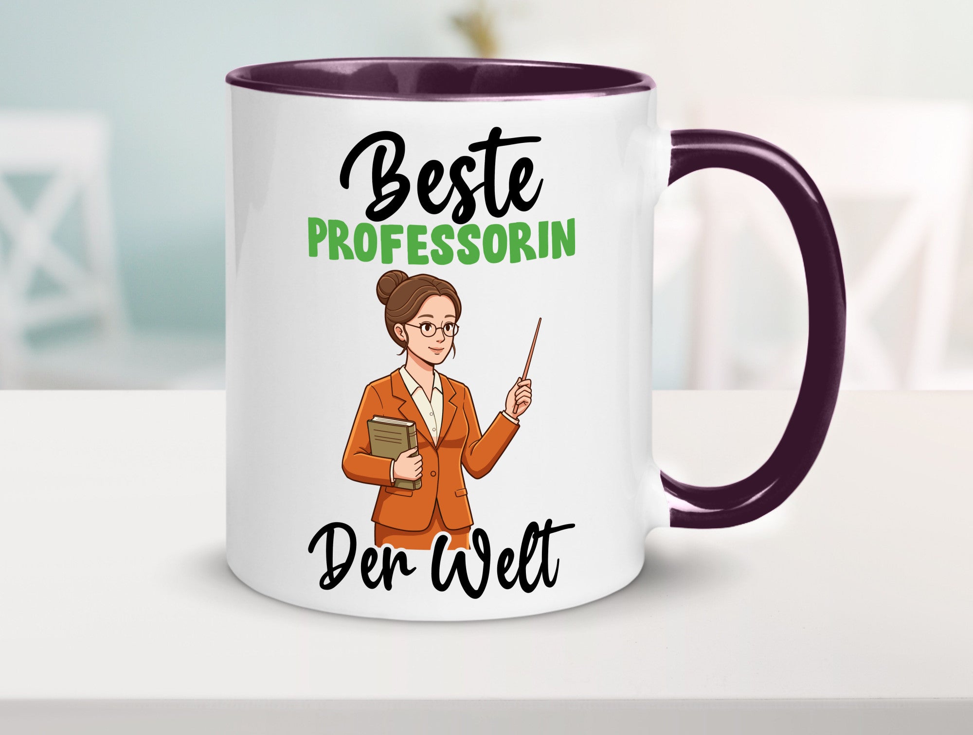 Beste Professorin | Uni Universität v2 Humor Geschenkidee Tasse