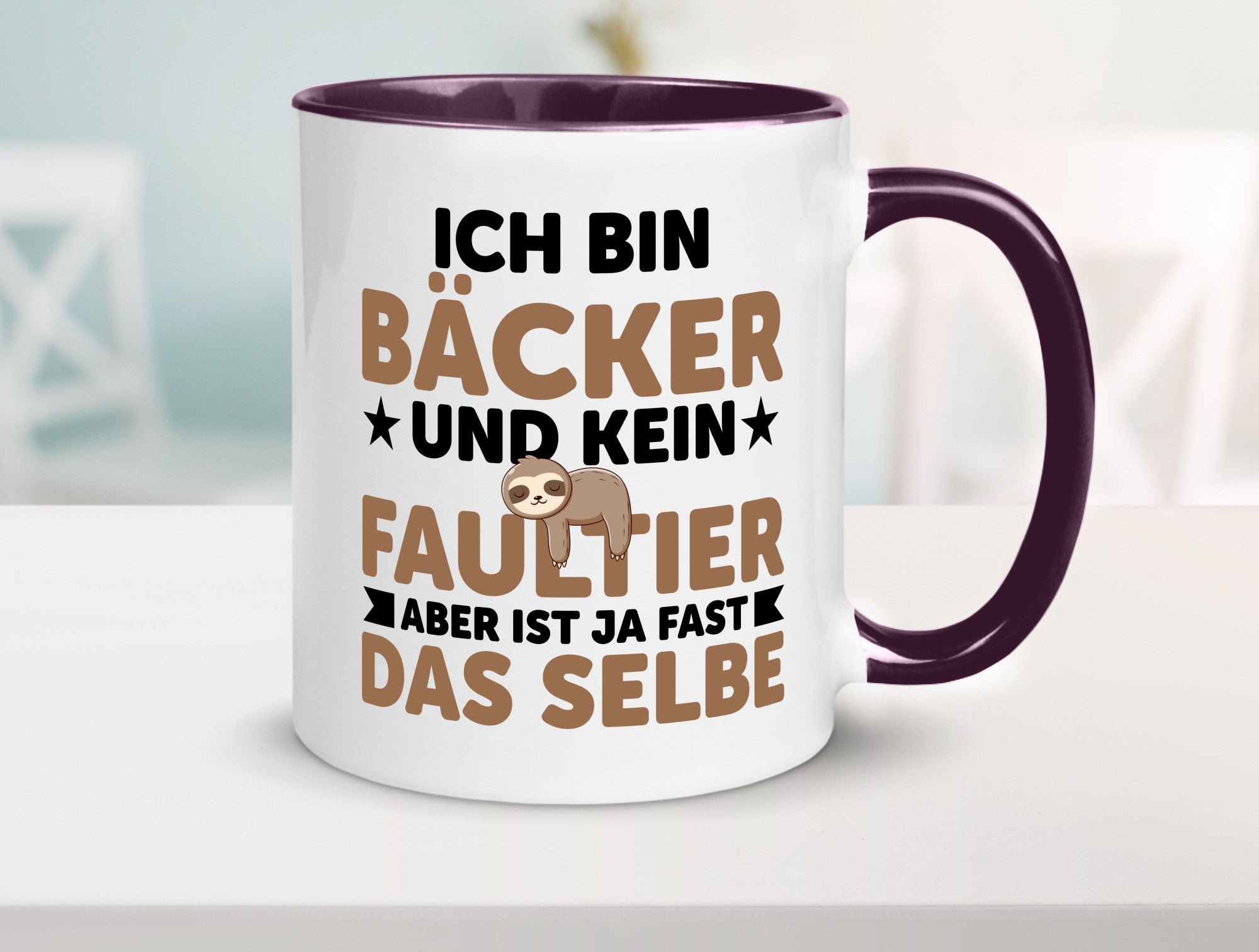 Ich bin kein Faultier: Bäcker | Bäckerei Backen Konditor Humor Tierliebhaber