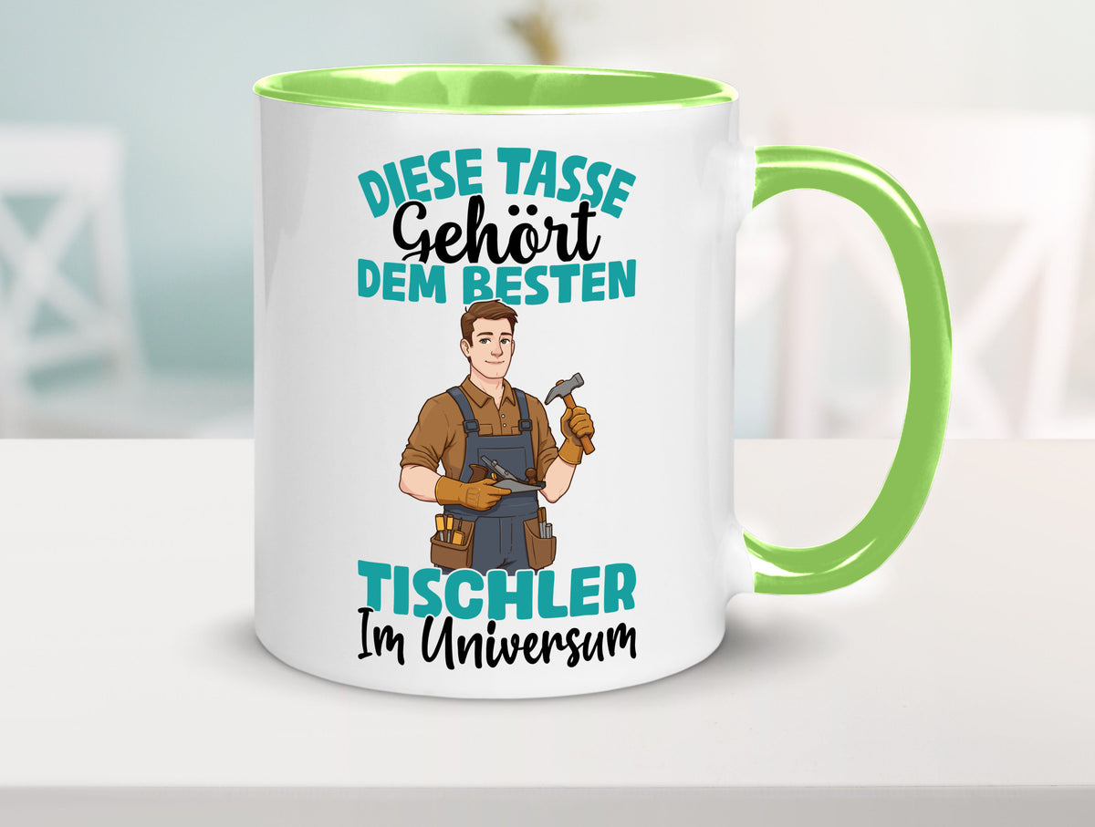 Im Universum: Tischler | Handwerk Beruf Tischlerei Geschenkidee Arbeit Kollegen Tasse