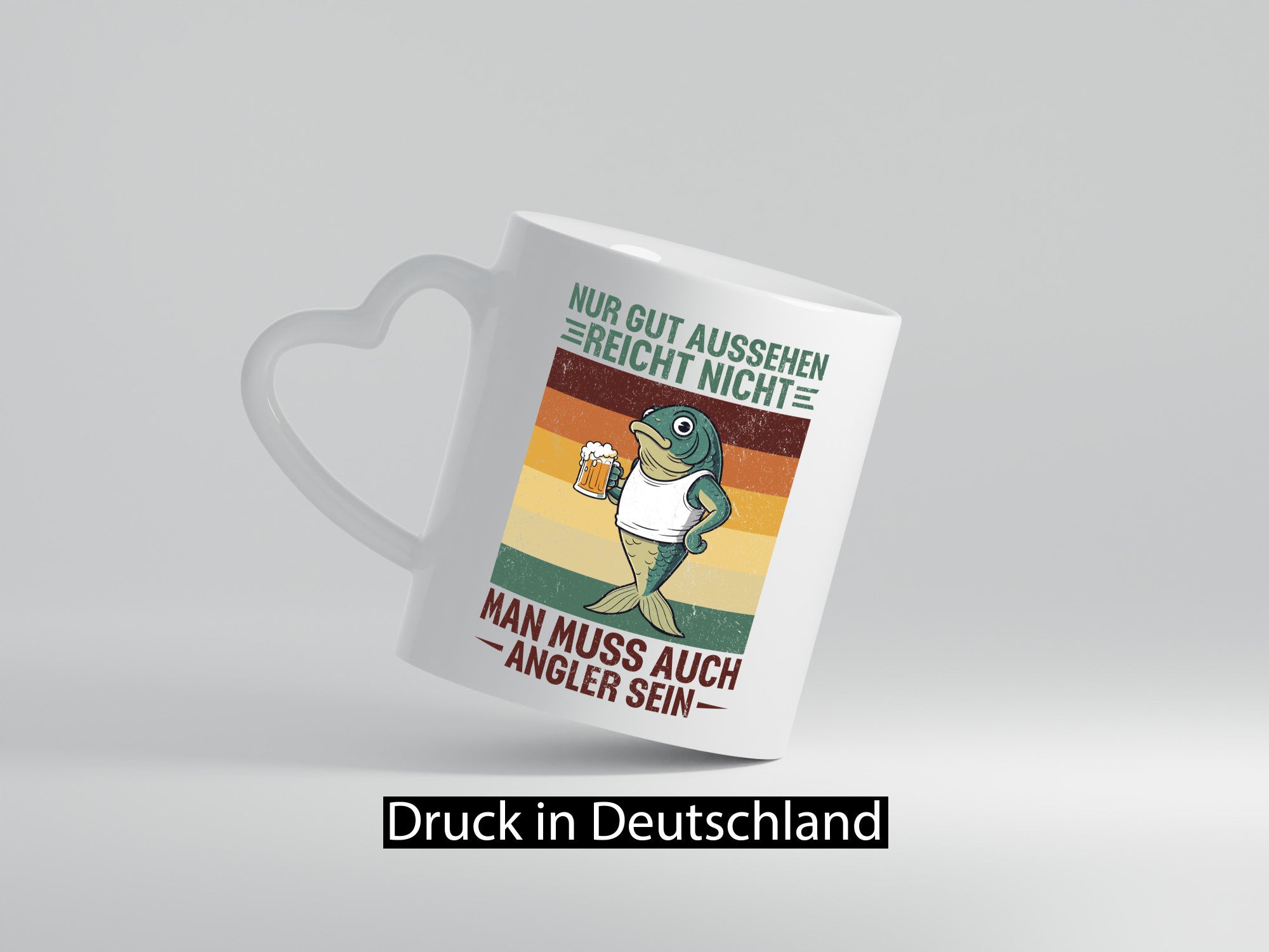Nur gut aussehen reicht nicht | Angler Biertrinker lustig Humor Geschenkidee