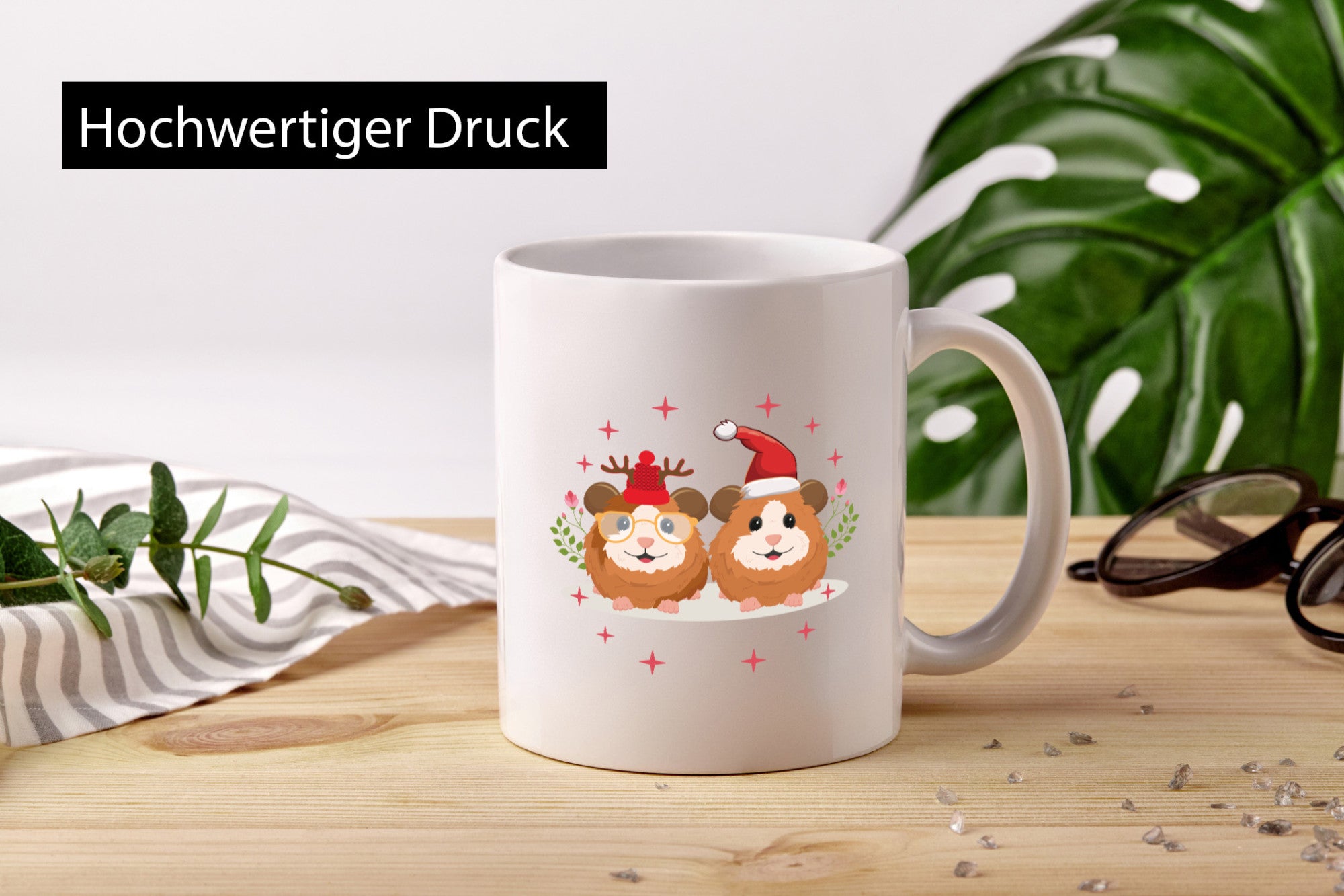 Weihnachtsmotiv | Weihnachten Meerschweinchen Fest Humor Geschenkidee Tasse