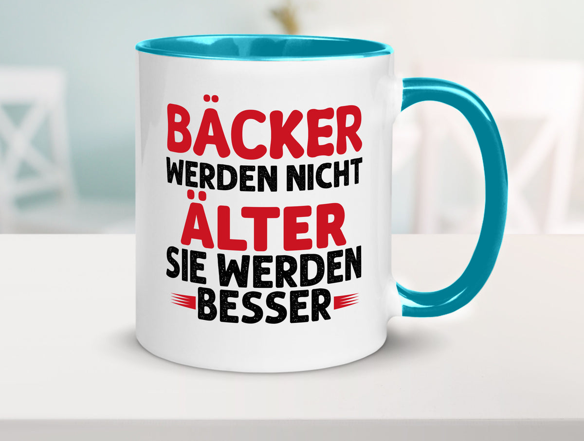 Bäcker werden nicht älter Sie besser lustig Humor Geschenkidee Geschenk Tasse