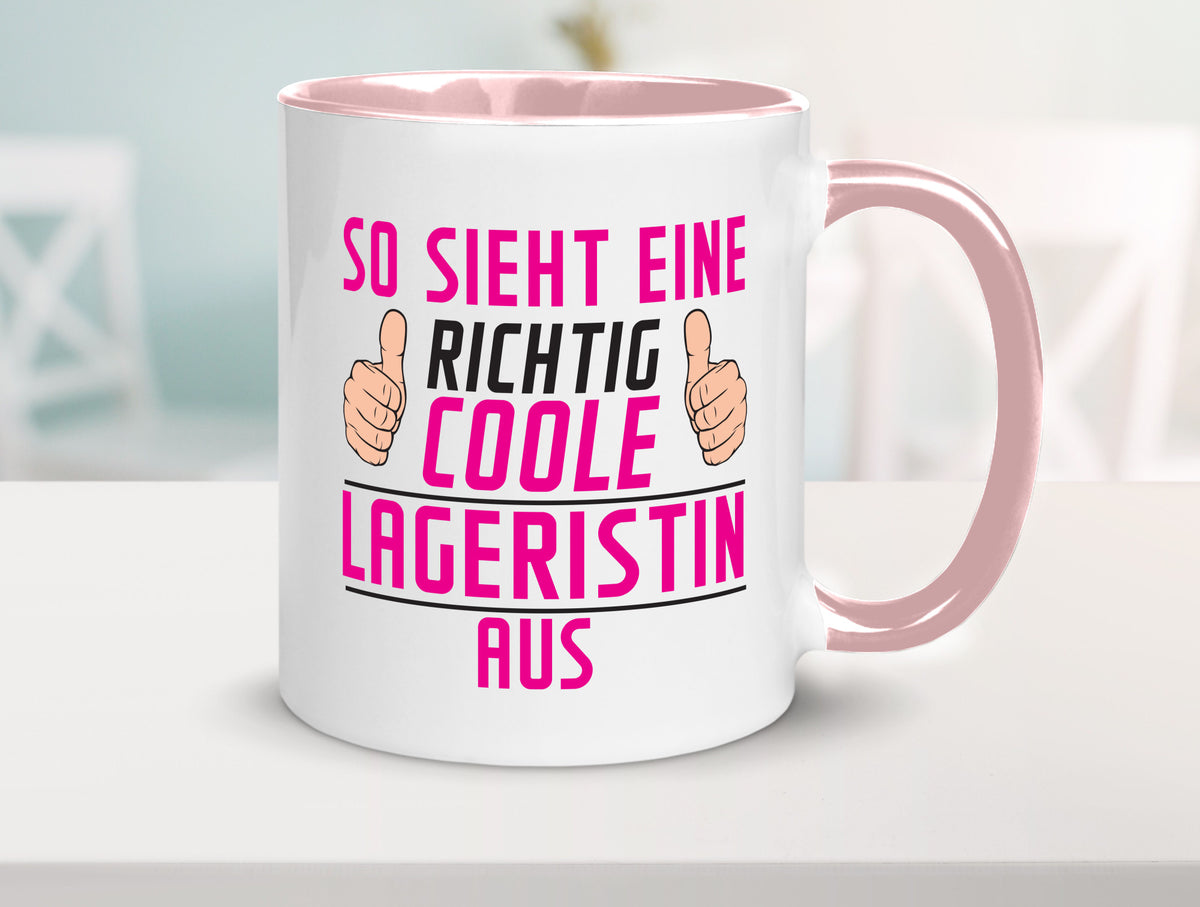 Richtig Coole Lageristin | Beruf Lager Arbeiterin Humor Arbeit Kollegen Büro Tasse
