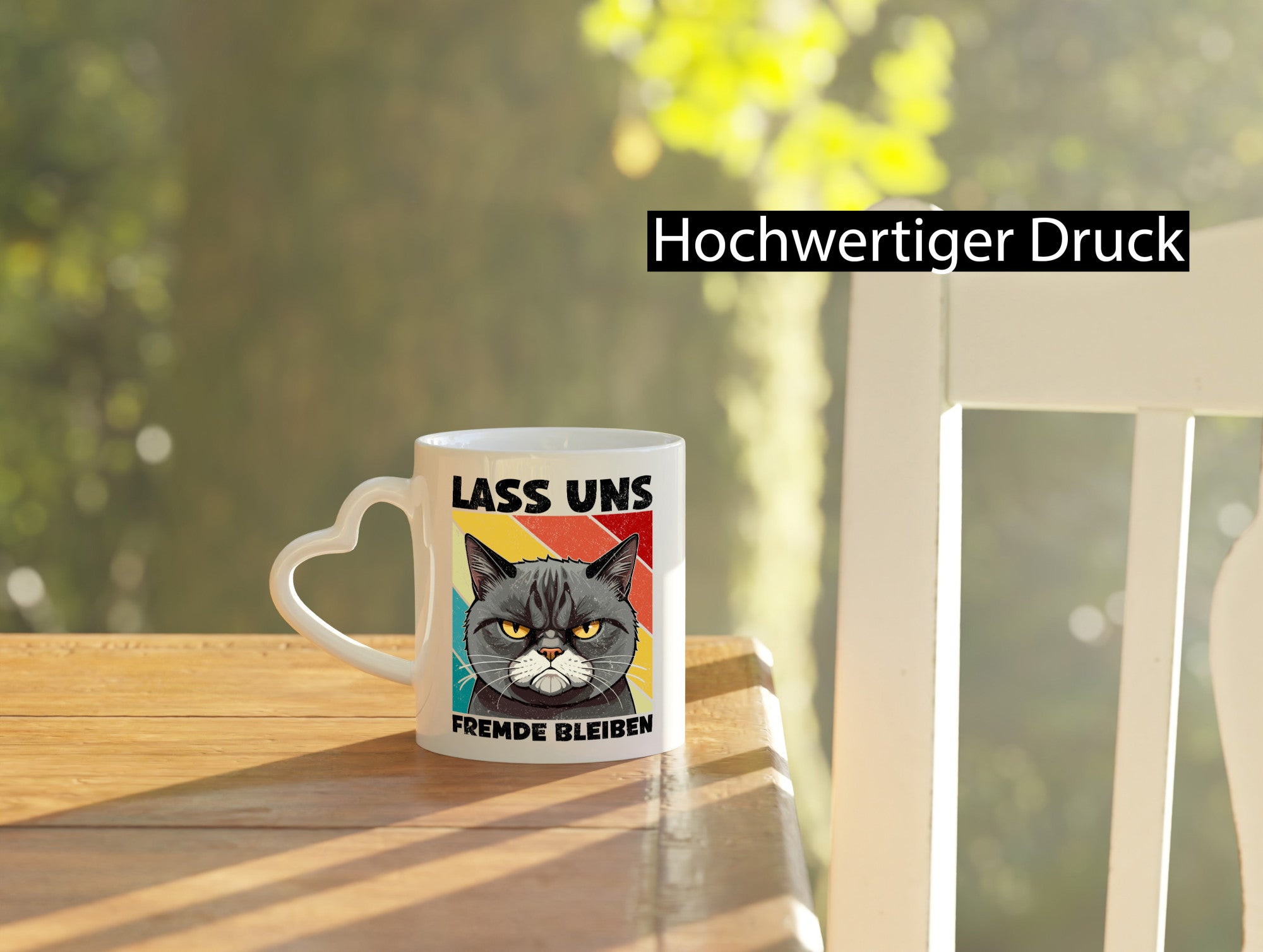 Lass uns Fremde bleiben | Böse Katze Geschenk Tierliebhaber Humor lustiger