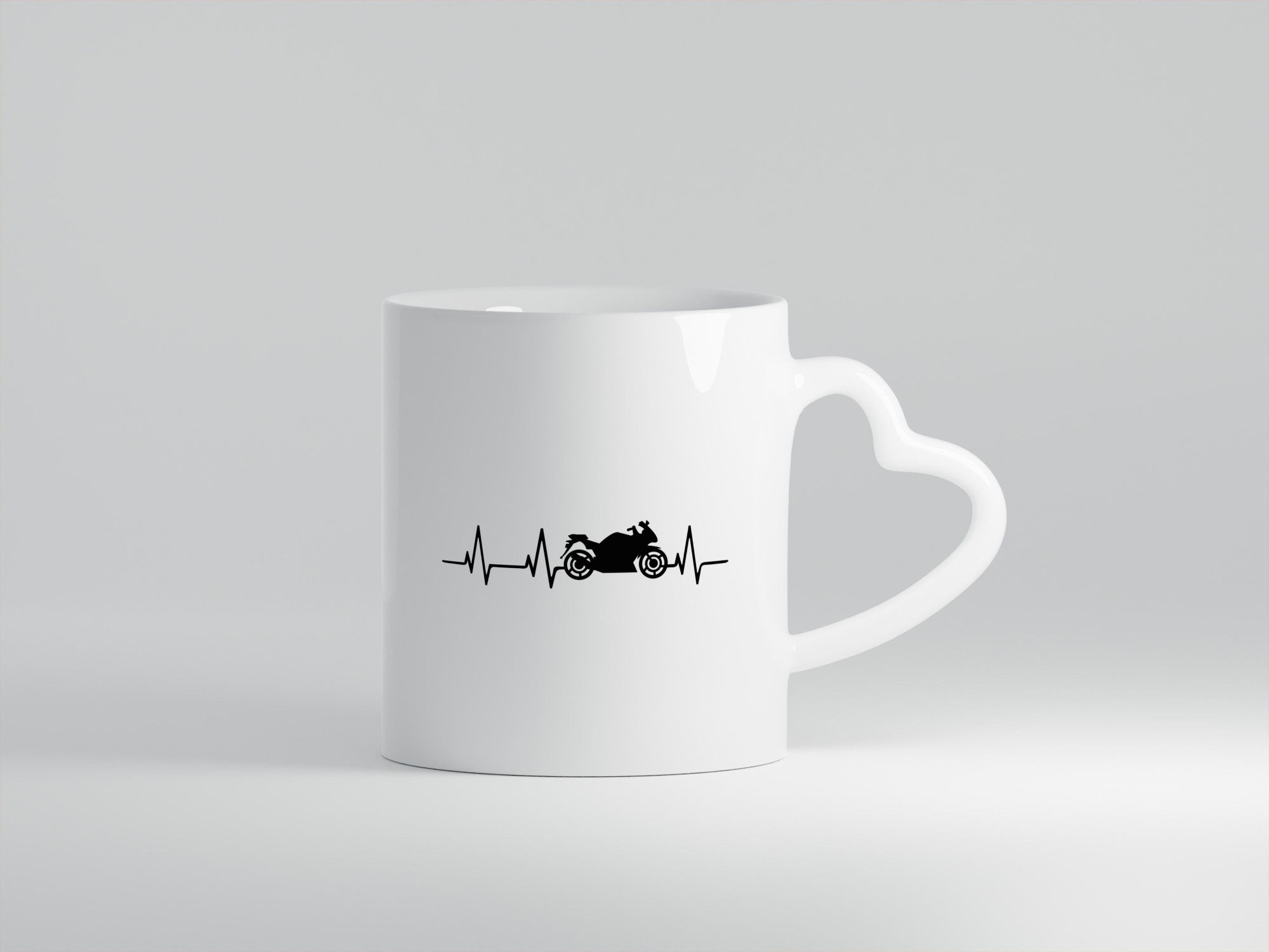 Motorrad Herzschlag | Biker Motorradfahrer Fahrer Geschenkidee Humor Tasse
